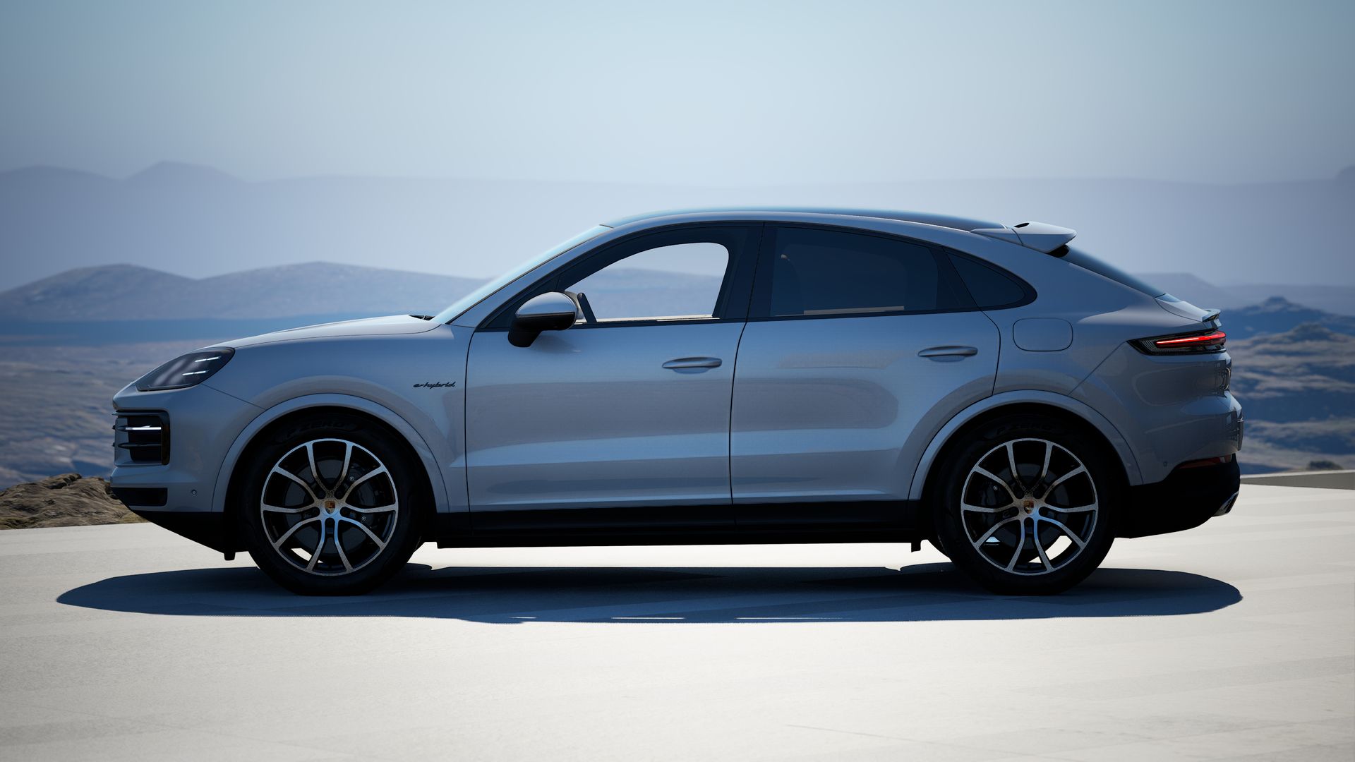 Cayenne E-Hybrid Coupe vista lateral.
