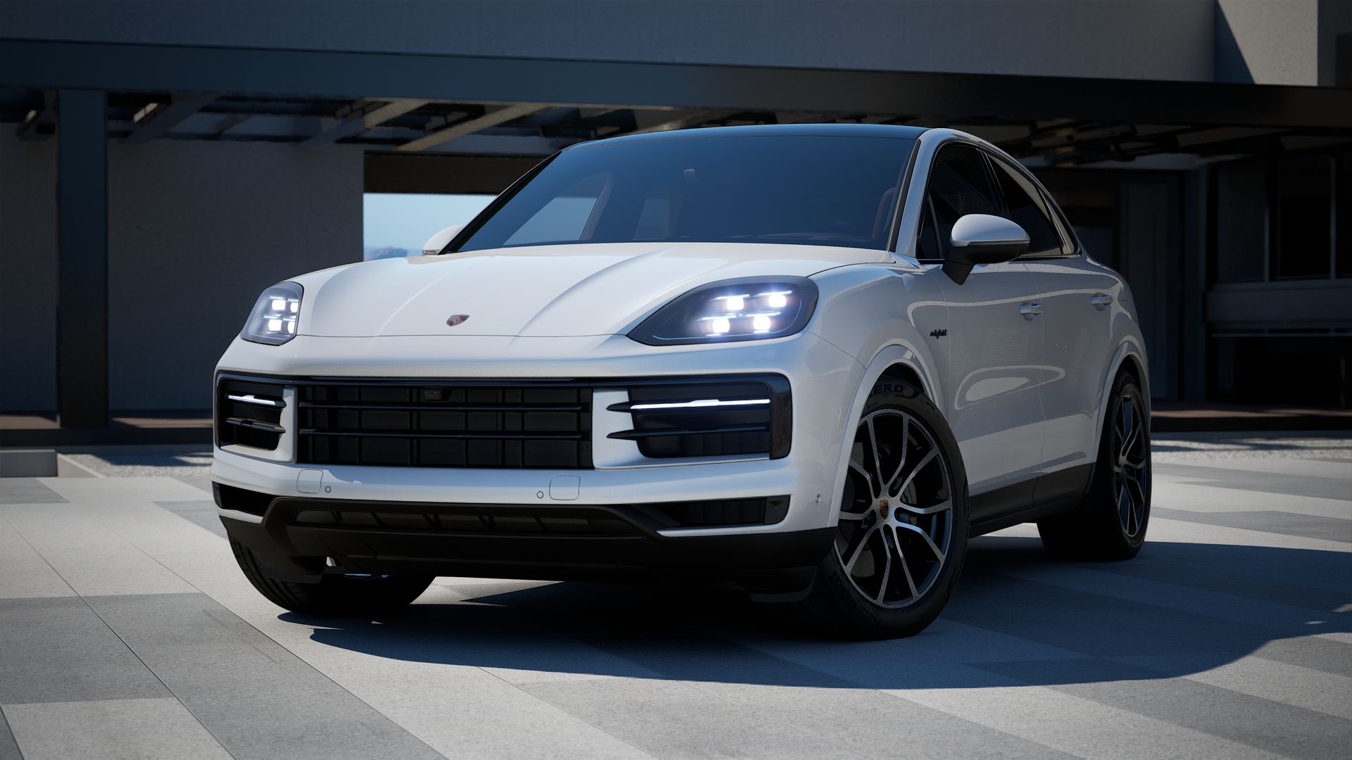 Cayenne E-Hybrid Coupe vista frontal.