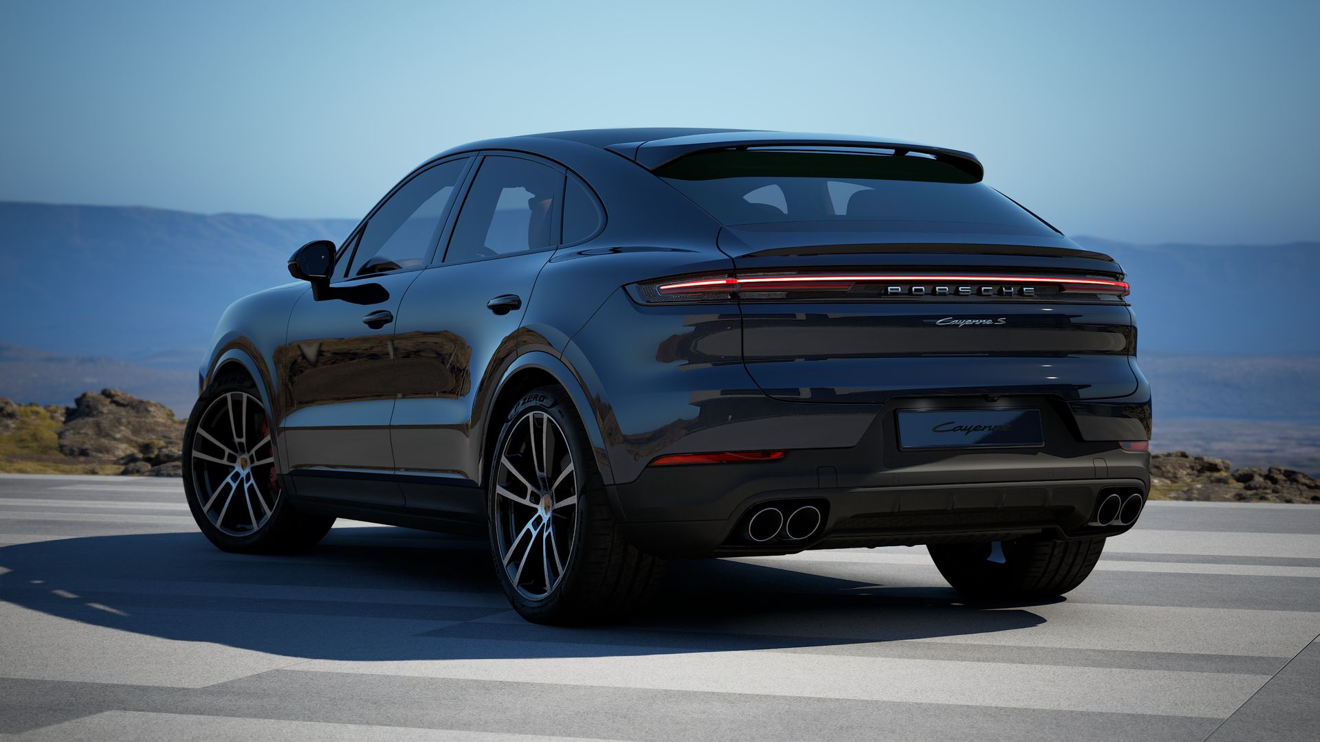 Cayenne S Coupe vista posterior.
