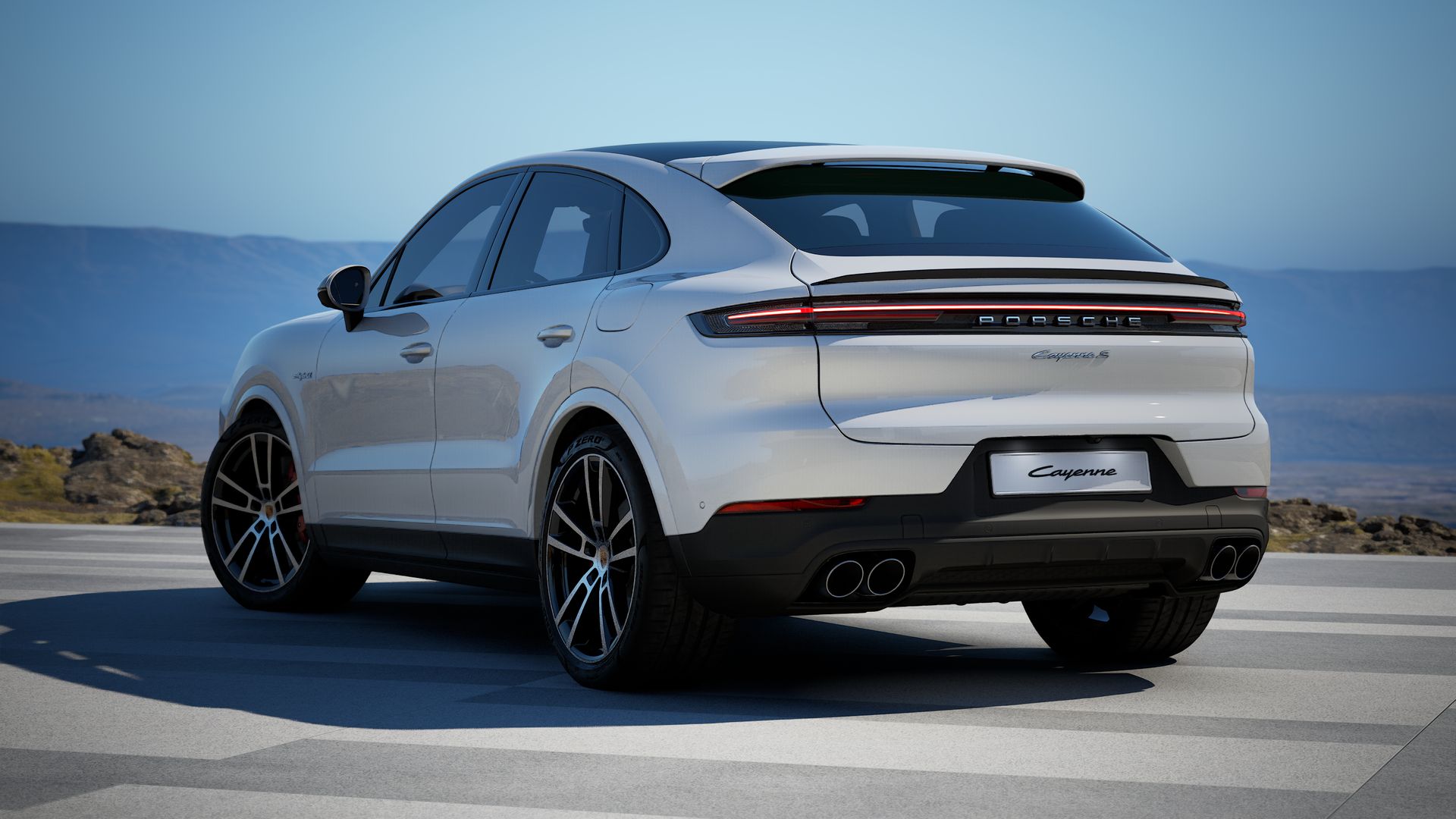 Cayenne S E-Hybrid Coupe vista posterior.