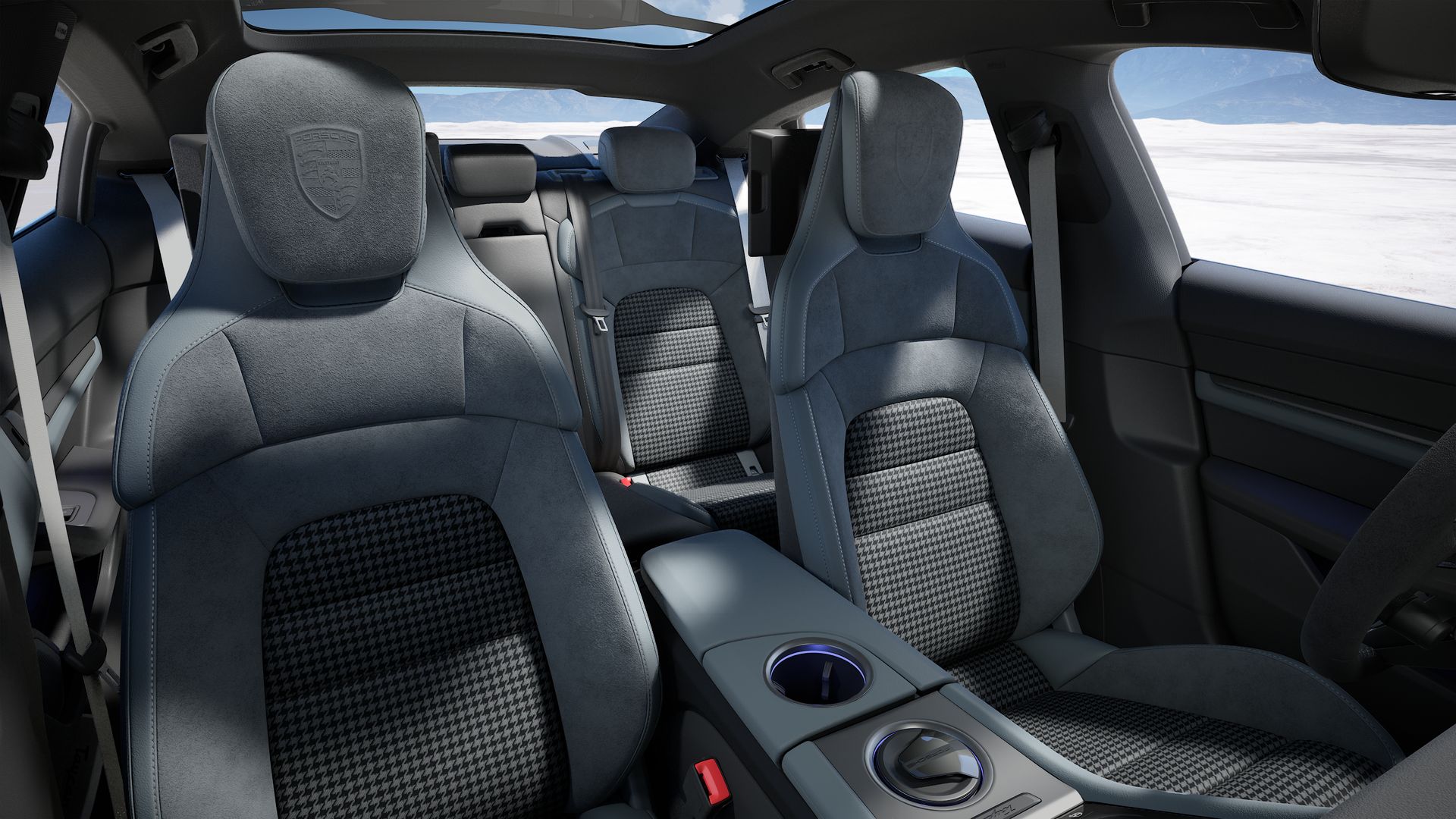 Taycan vista interior.