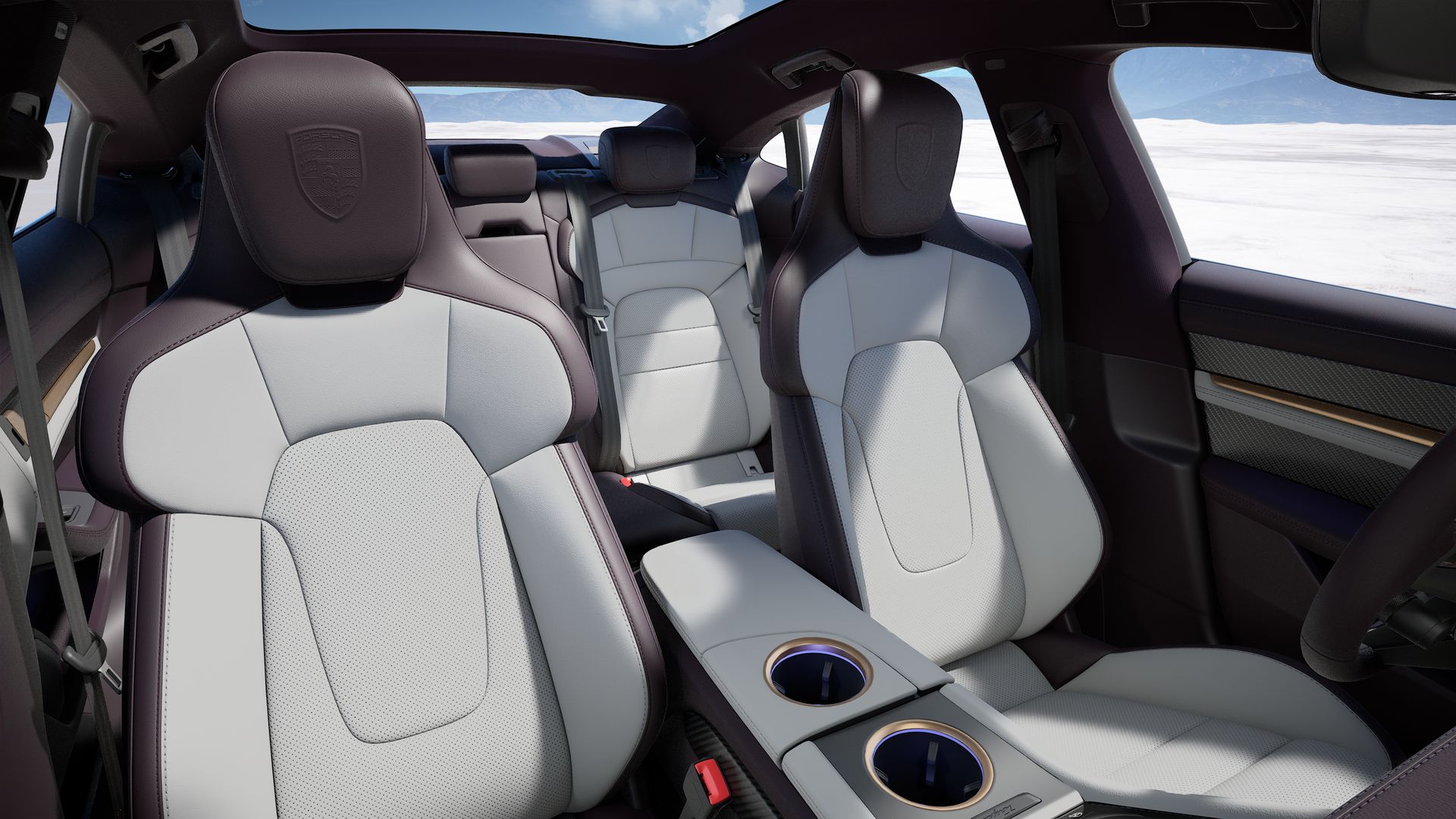 Taycan 4S vista interior.