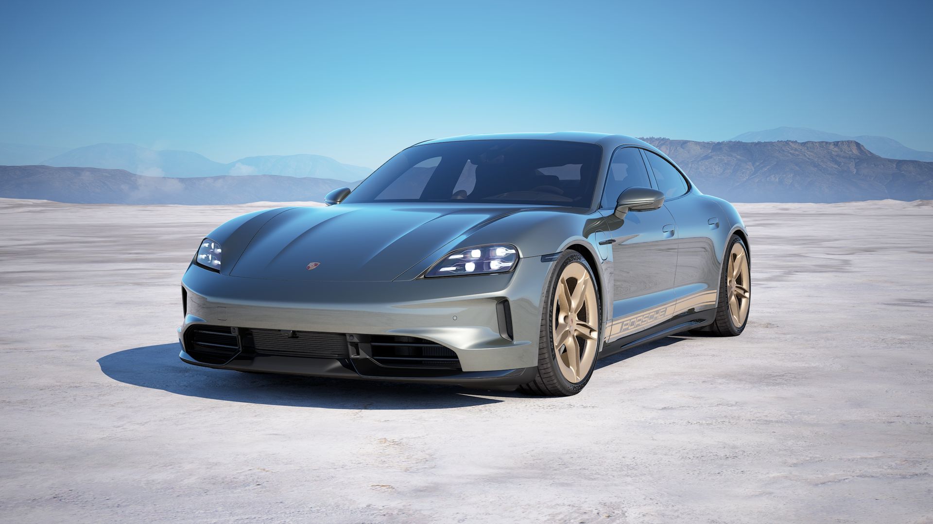 Taycan GTS vista frontal.