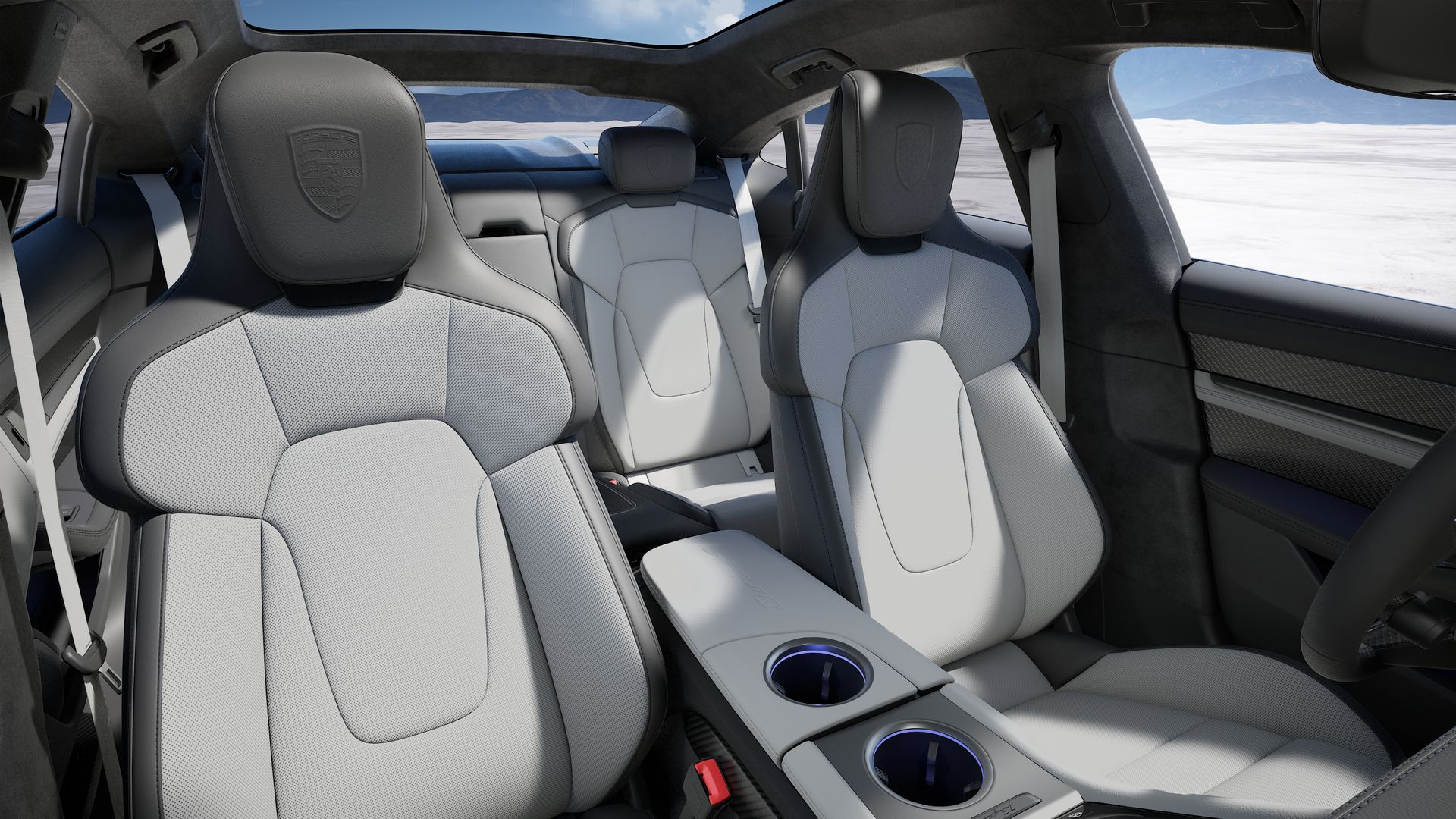 Taycan Turbo S vista interior.