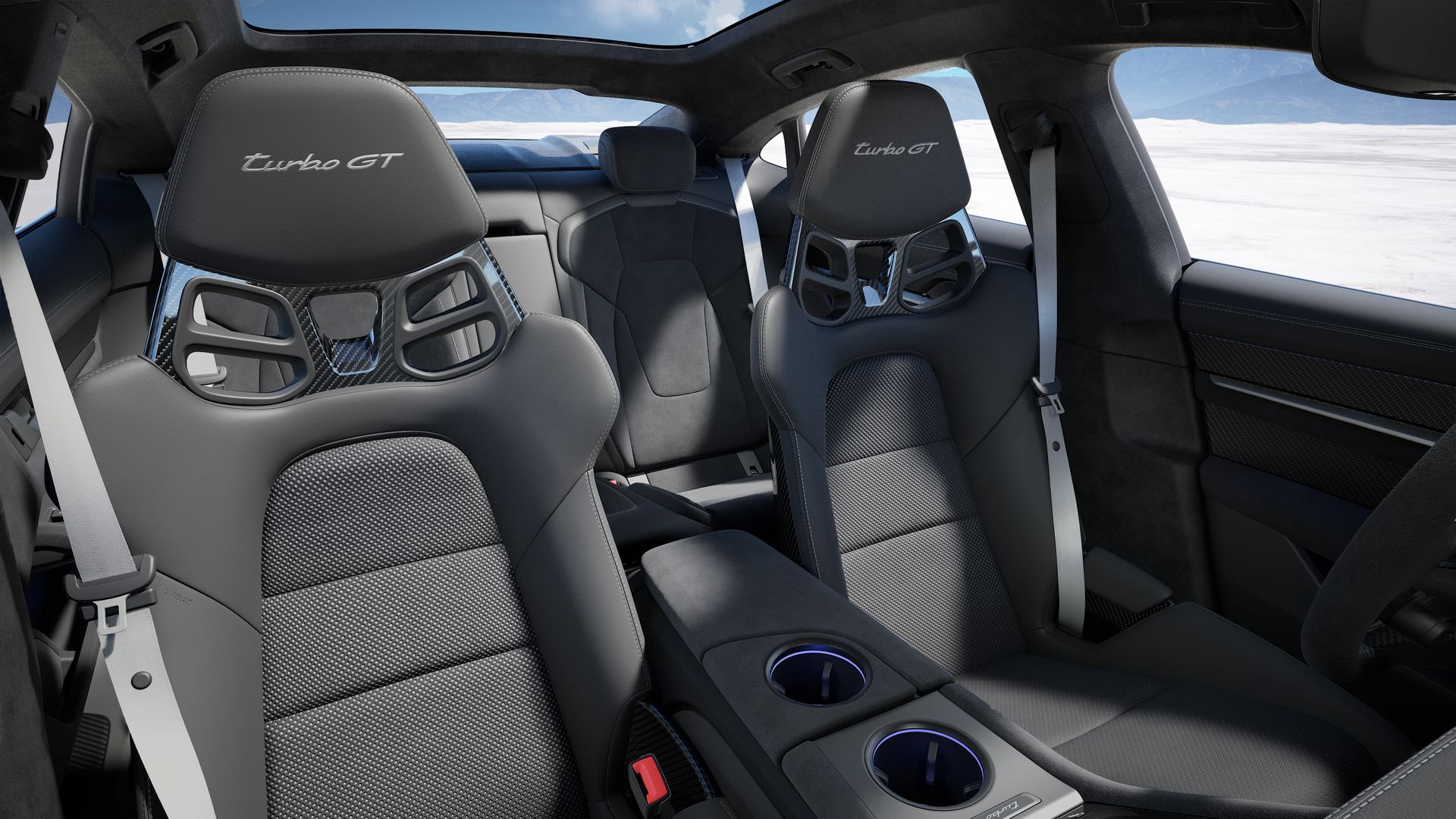 Taycan Turbo GT vista interior.