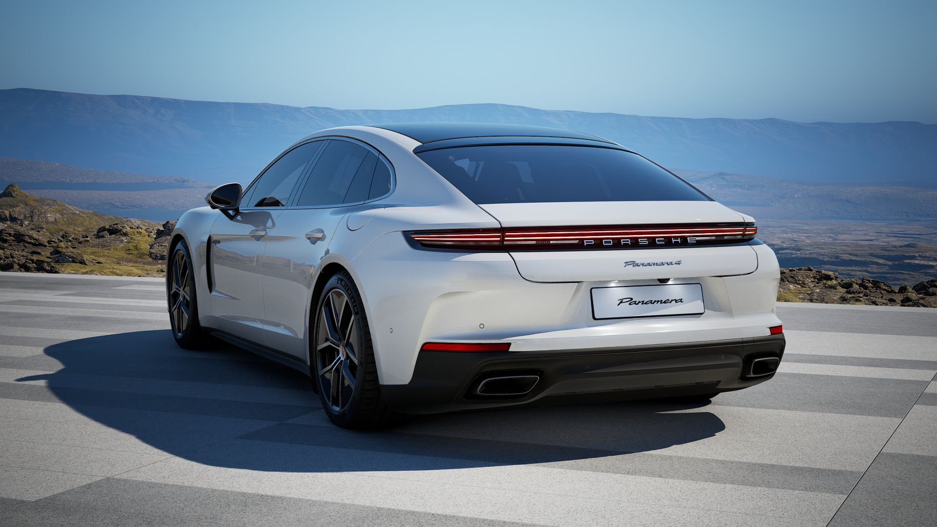 Panamera 4 E-Hybrid vista posterior.