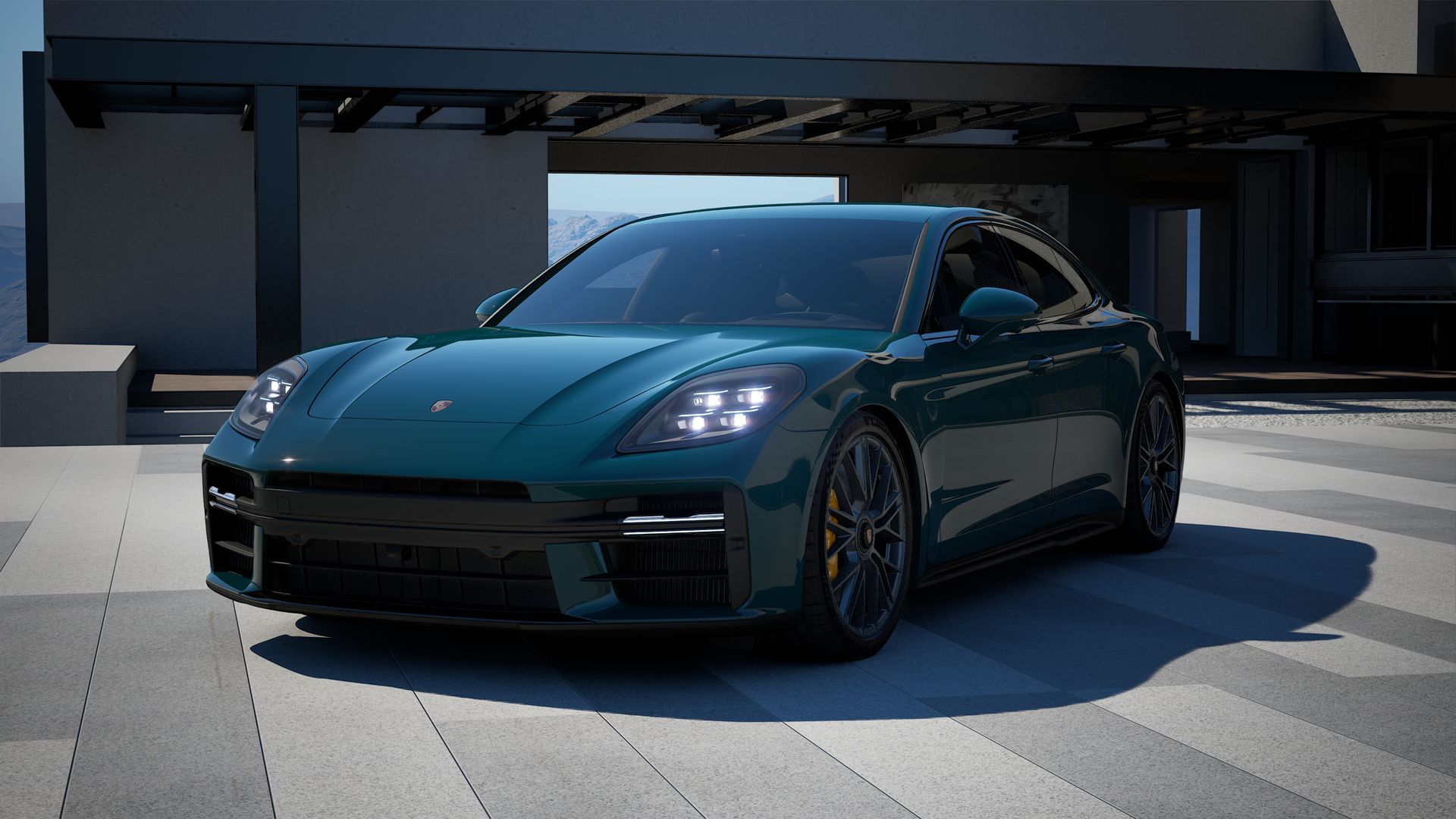 Panamera GTS vista frontal.