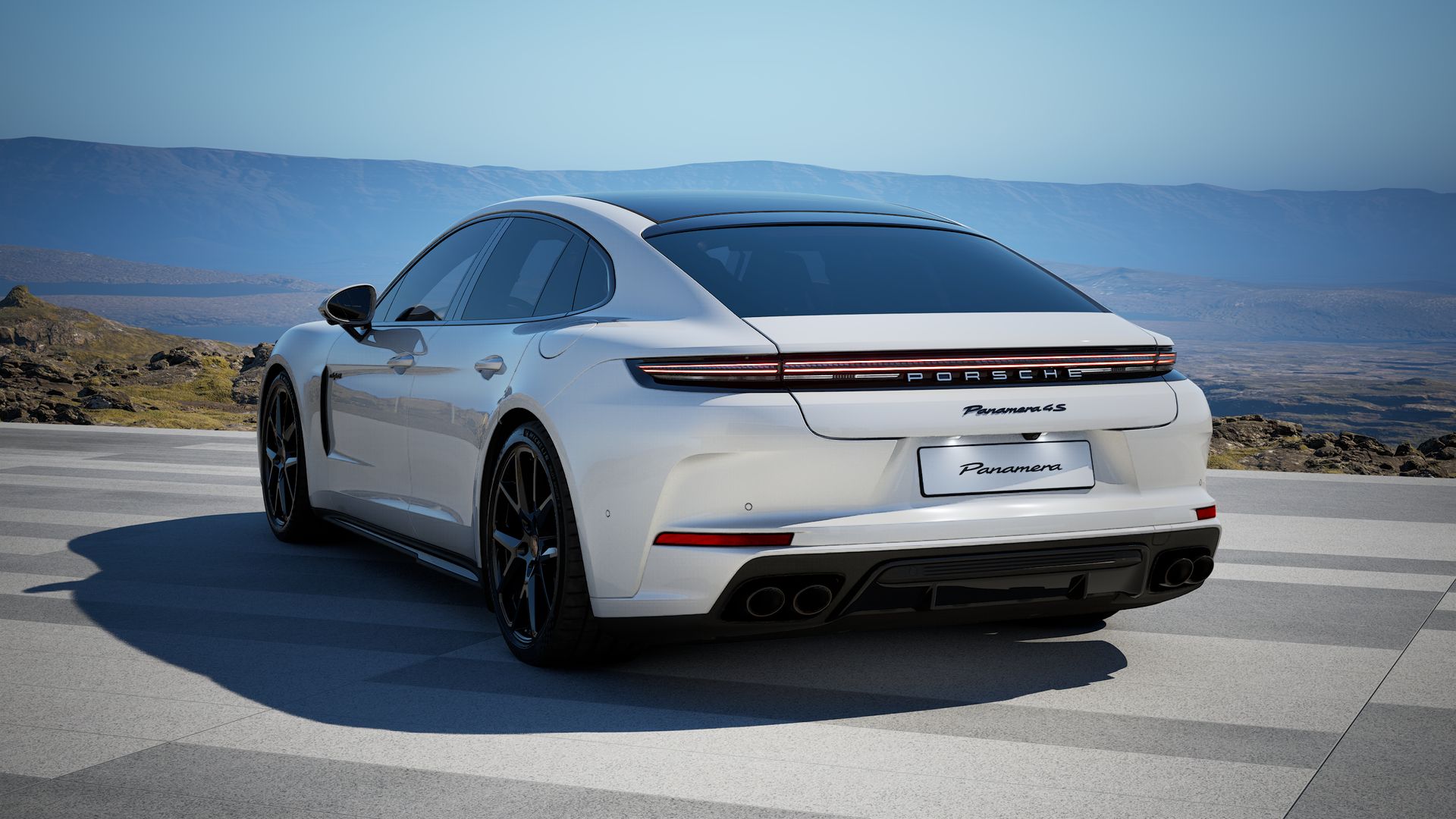 Panamera 4S E-Hybrid vista posterior.