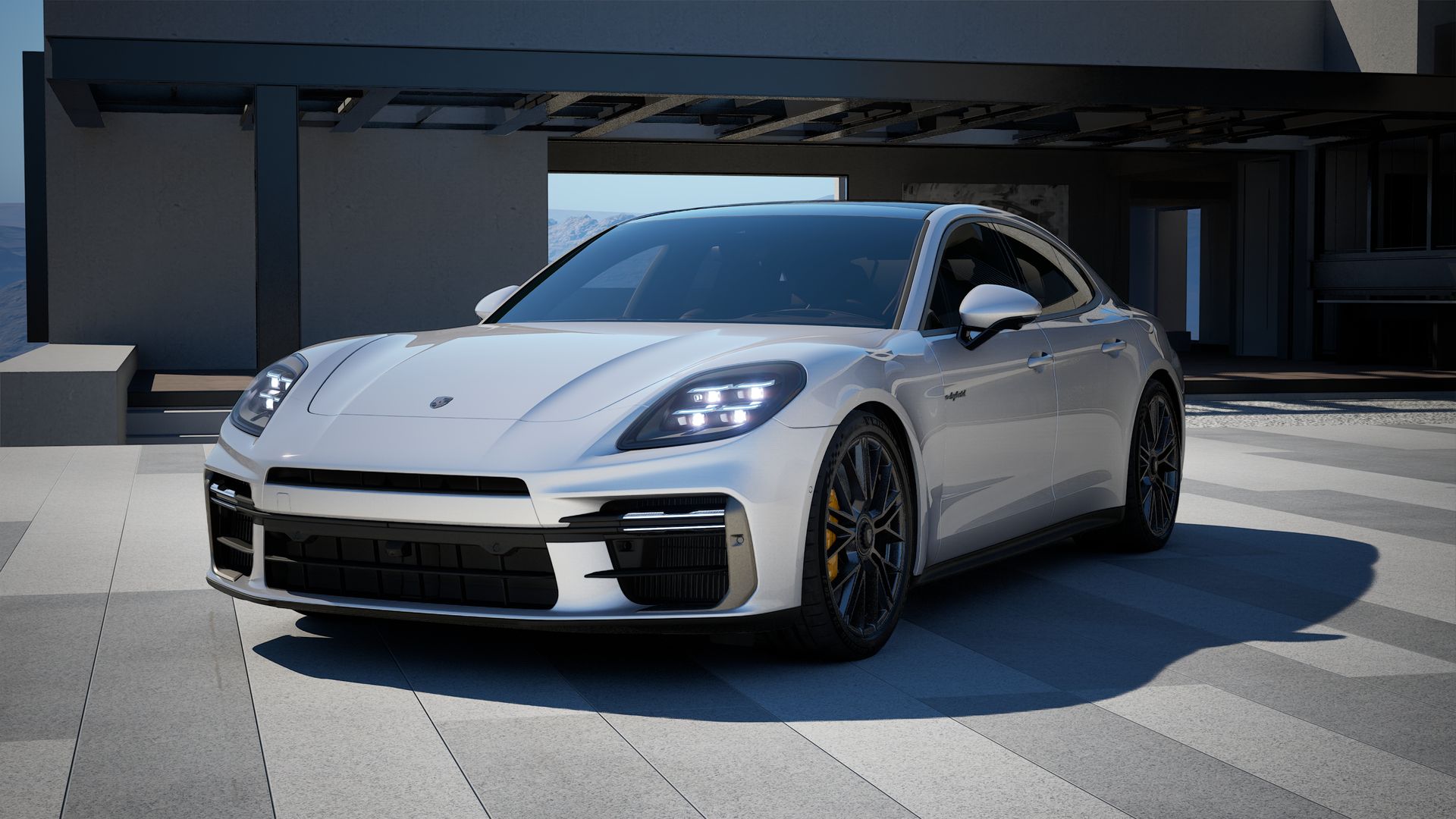 Panamera Turbo S E-Hybrid vista frontal.