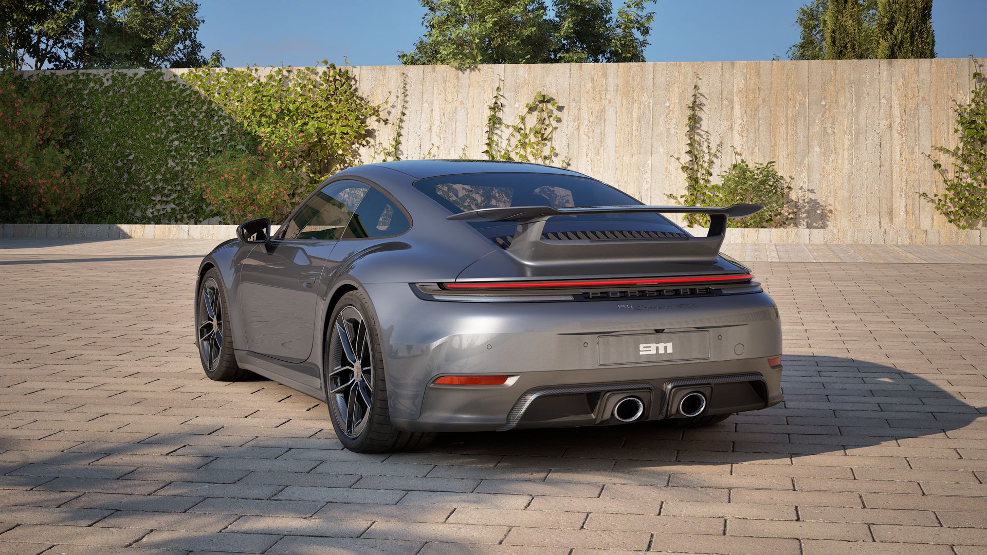 Vista traseira do 911 Carrera GTS 