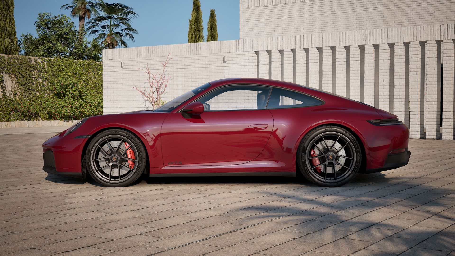 Vista exterior do 911 Carrera GTS, lateral esquerda