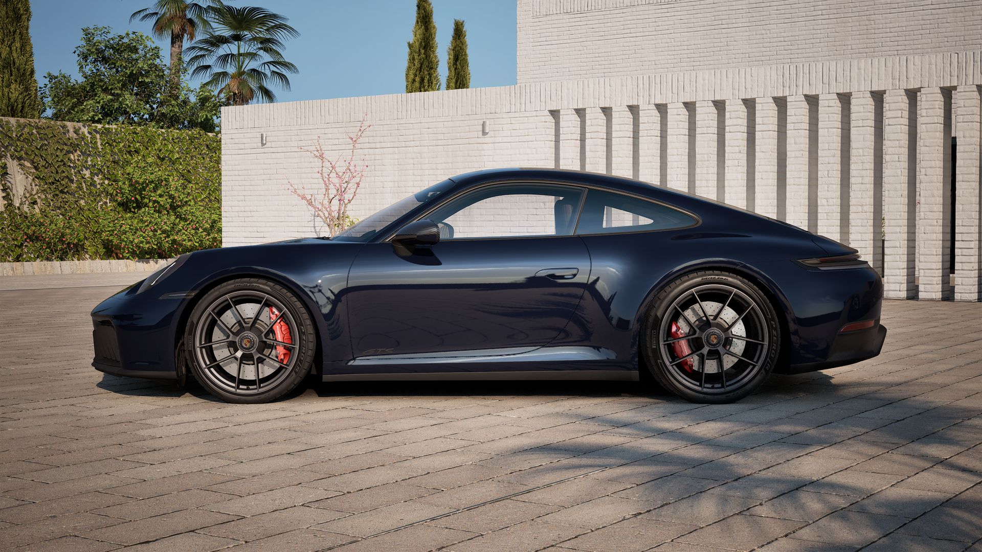 Vista exterior do 911 Carrera GTS, lateral esquerda