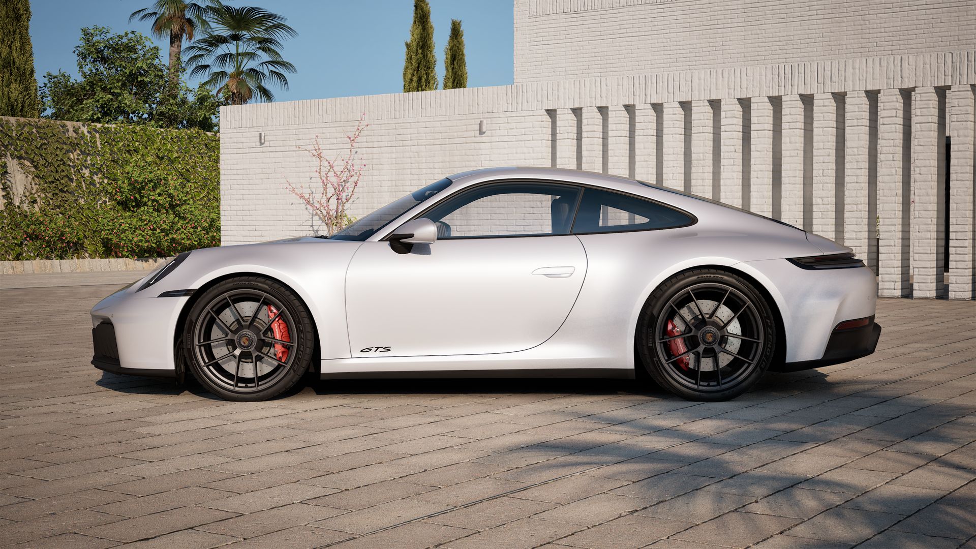 Vista exterior do 911 Carrera GTS, lateral esquerda