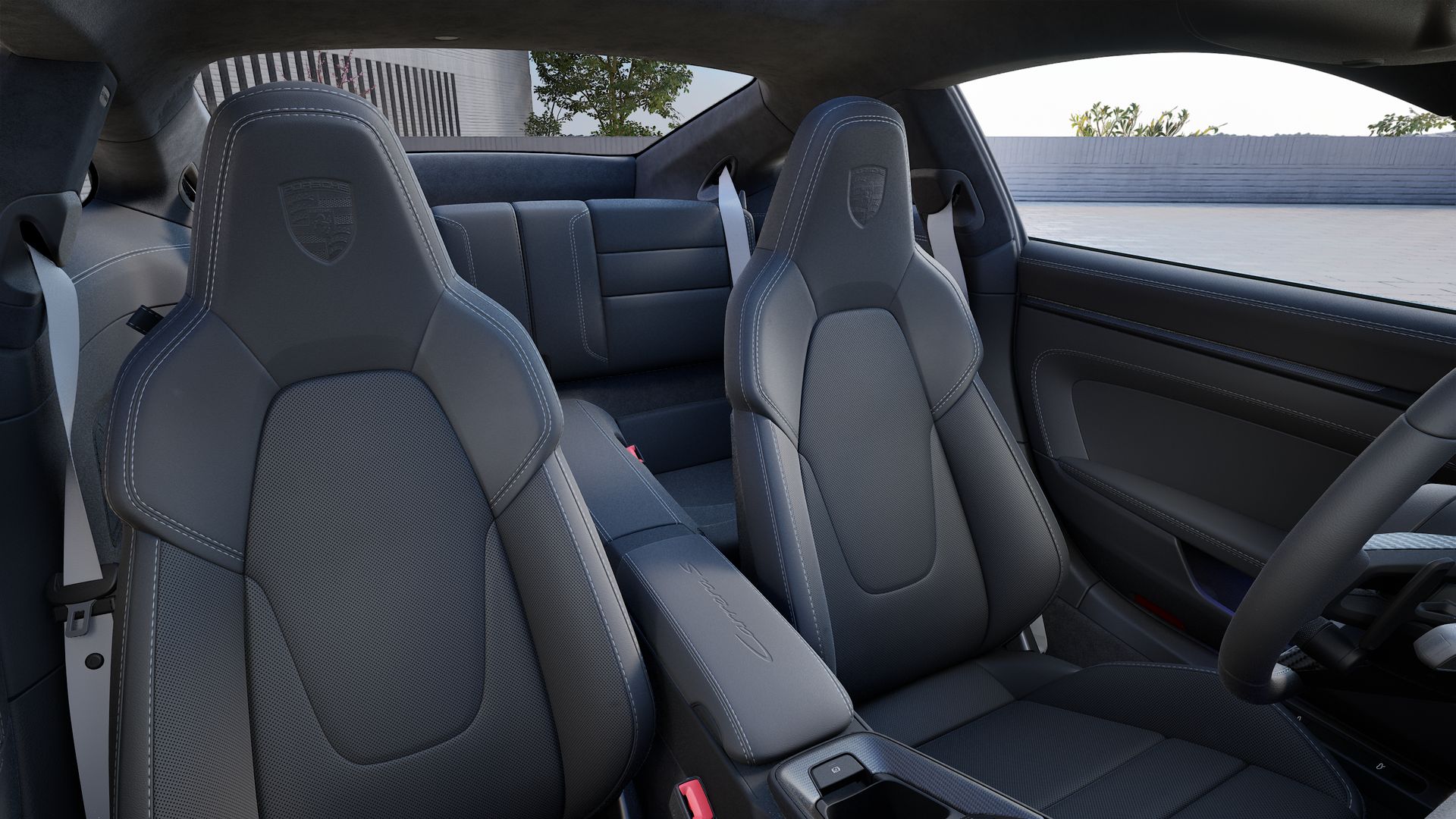 Vista interior do 911 Carrera S 