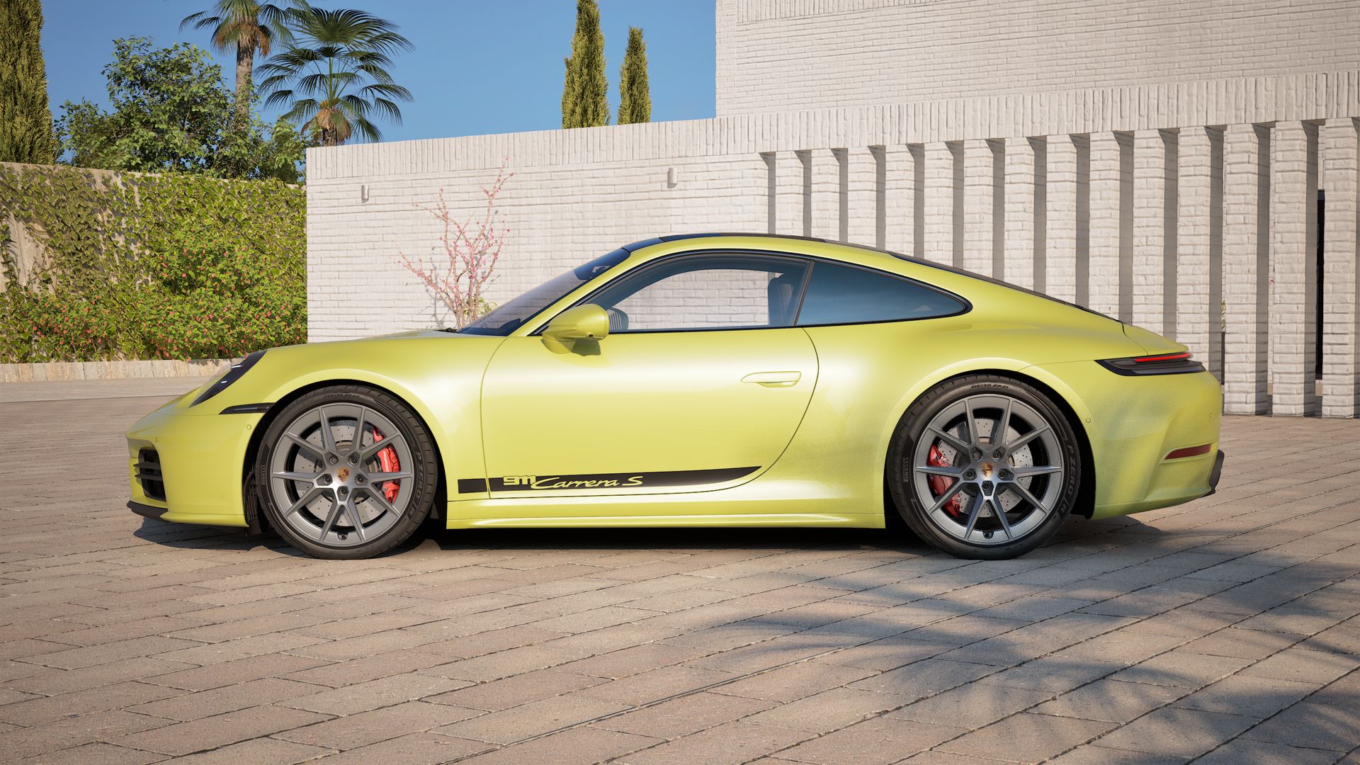 Vista lateral do 911 Carrera S 