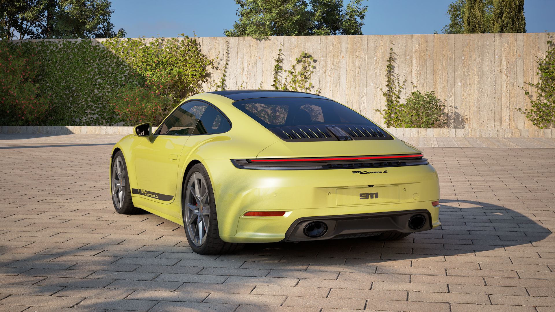Vista traseira do 911 Carrera S 