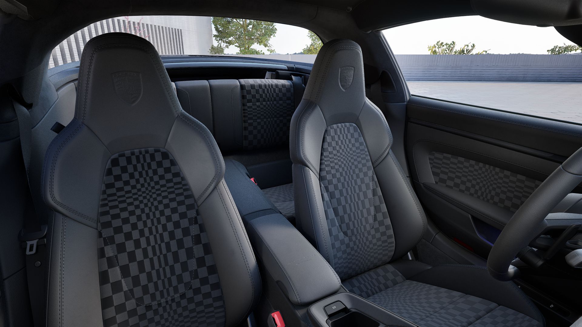 Vista interior do 911 Targa 4 GTS 