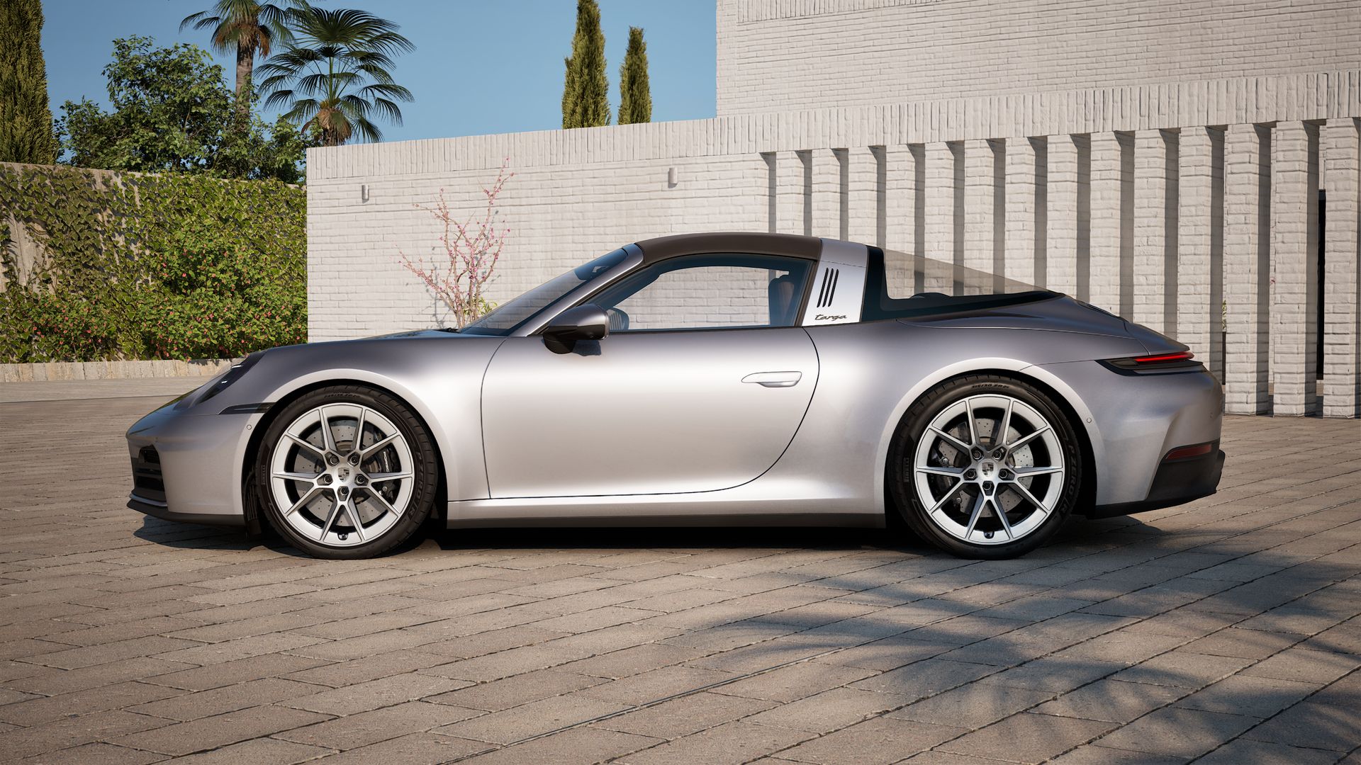 Vista lateral do 911 Targa 4S 
