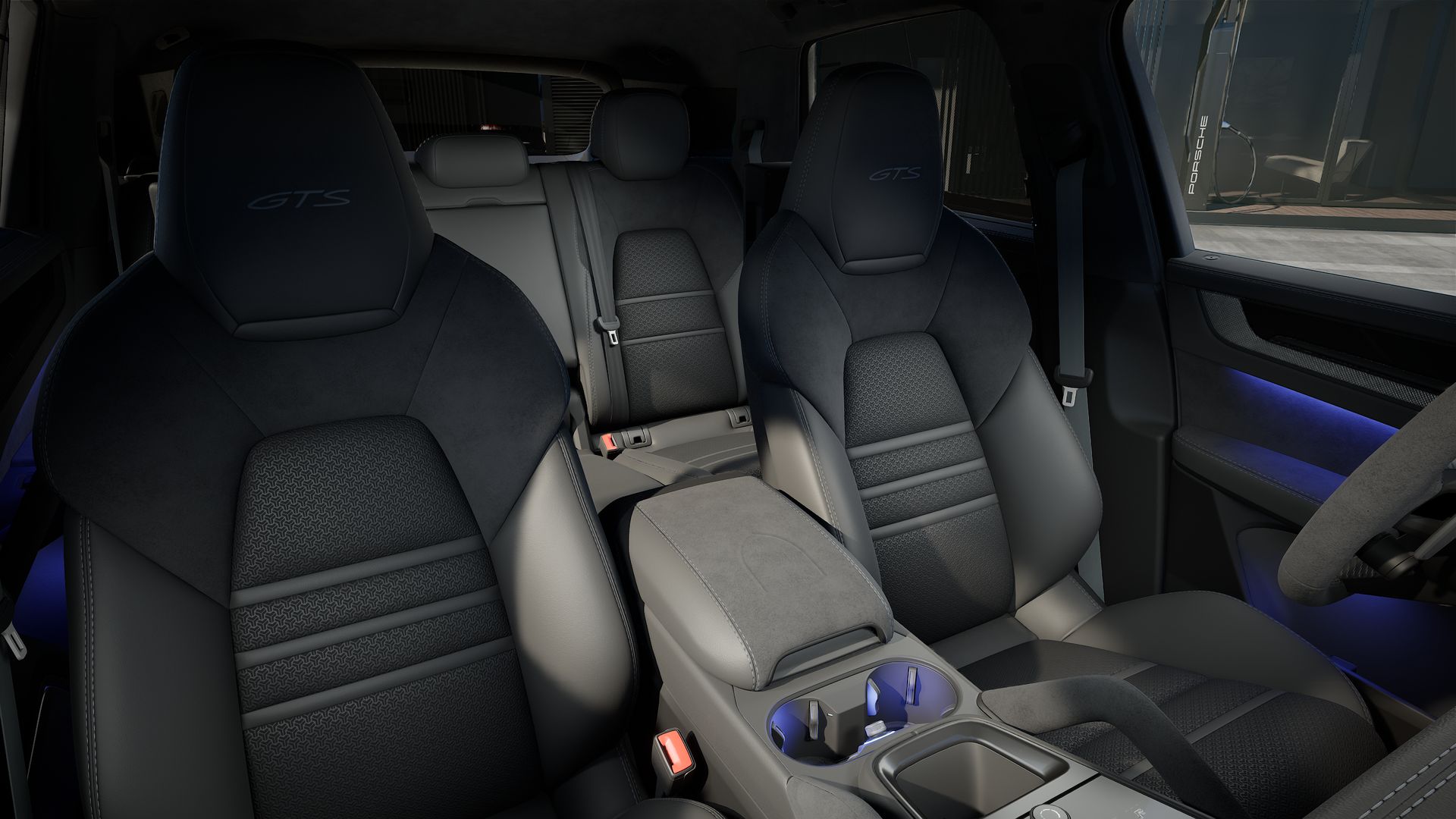 Vista interior do Cayenne GTS 
