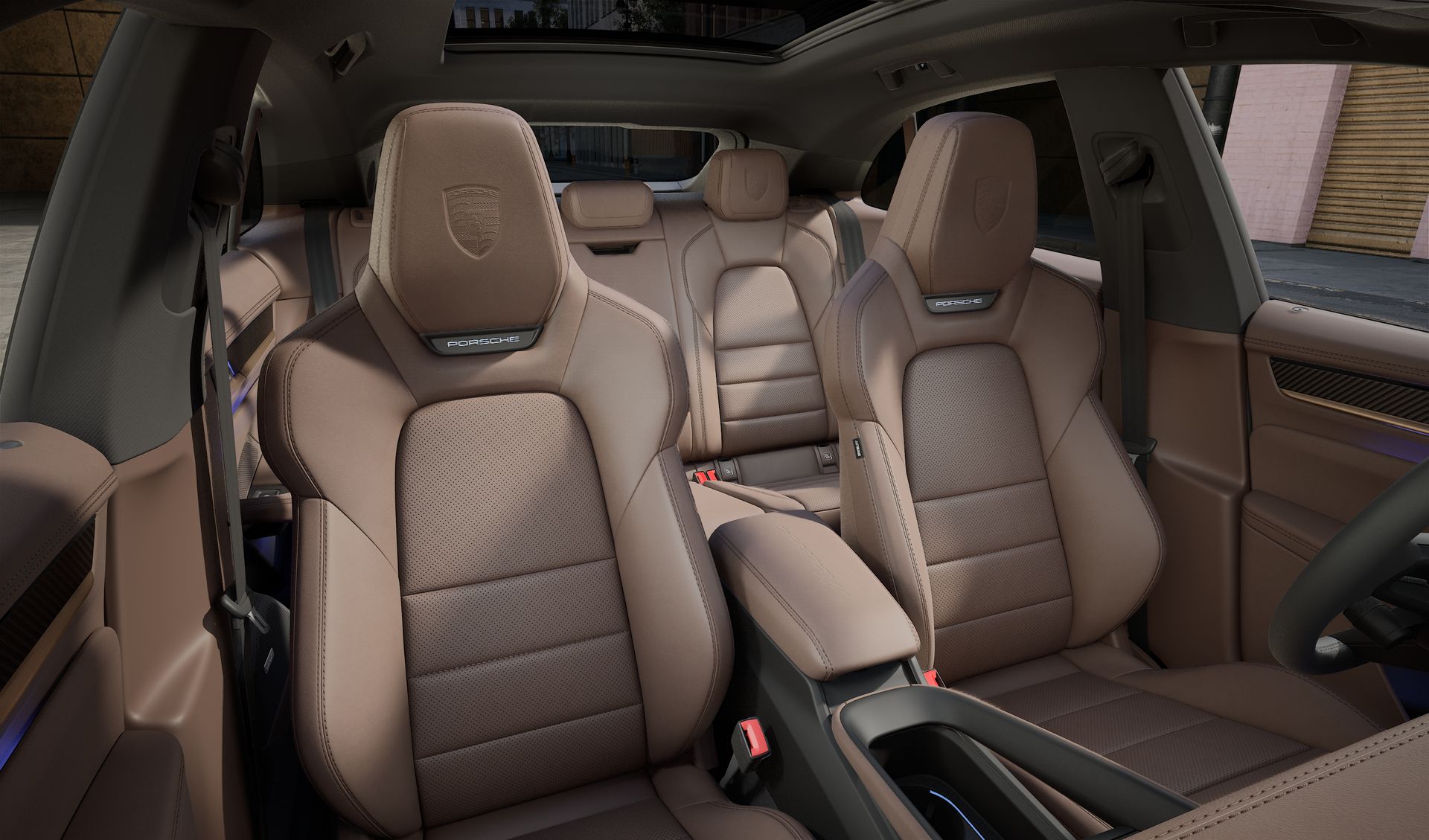 Vista interior do Macan 4 