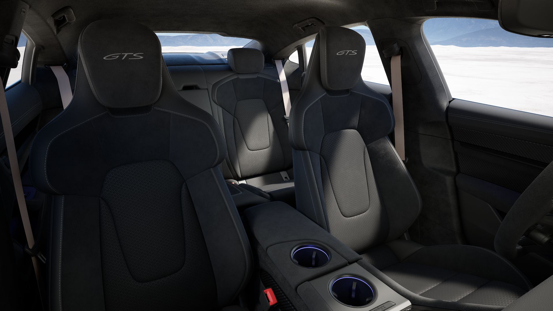 Vista interior do Taycan GTS 