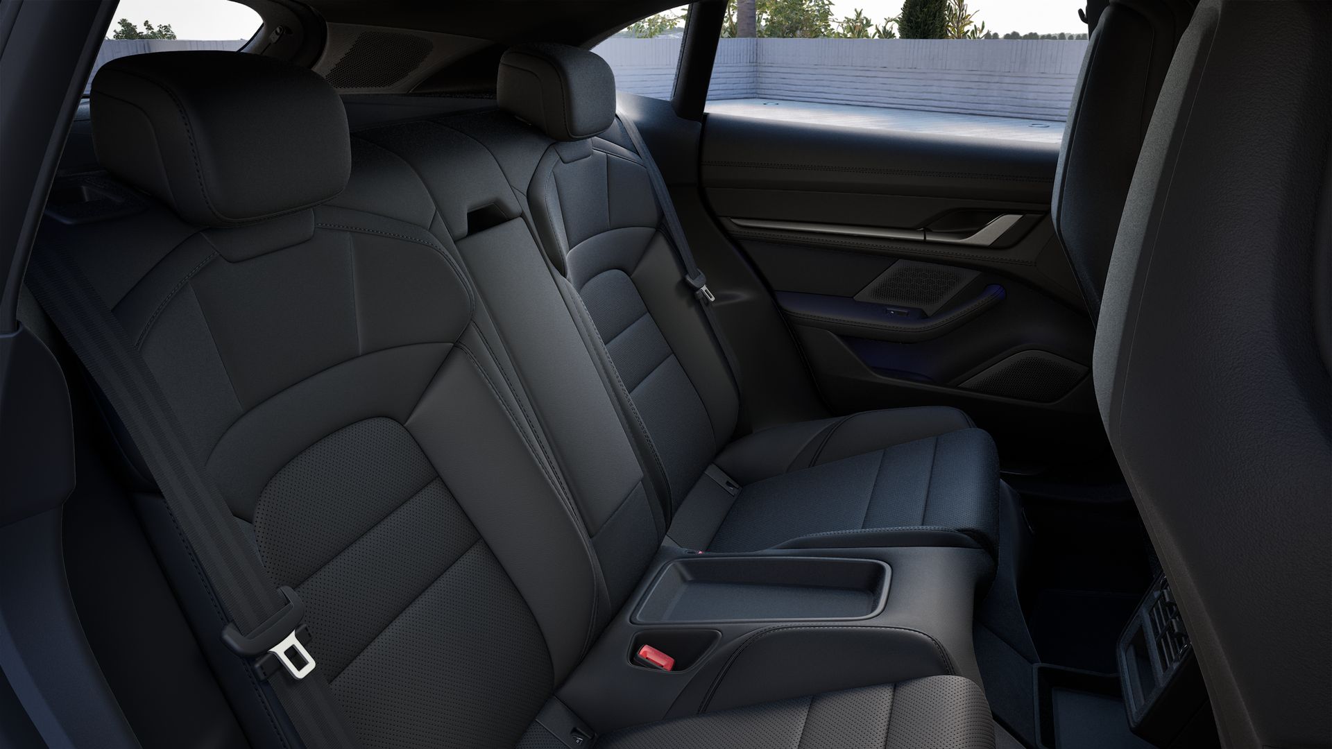 Vista interior do Taycan Sport Turismo