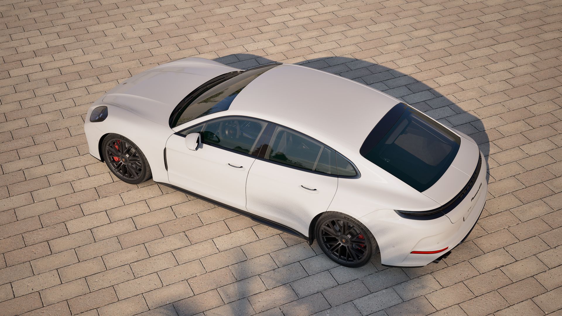 Vista exterior do Panamera GTS, de cima