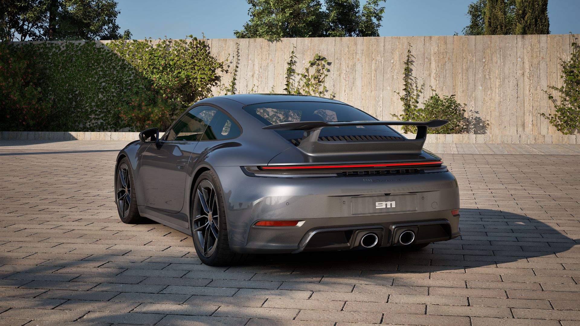 911 Carrera GTS back view