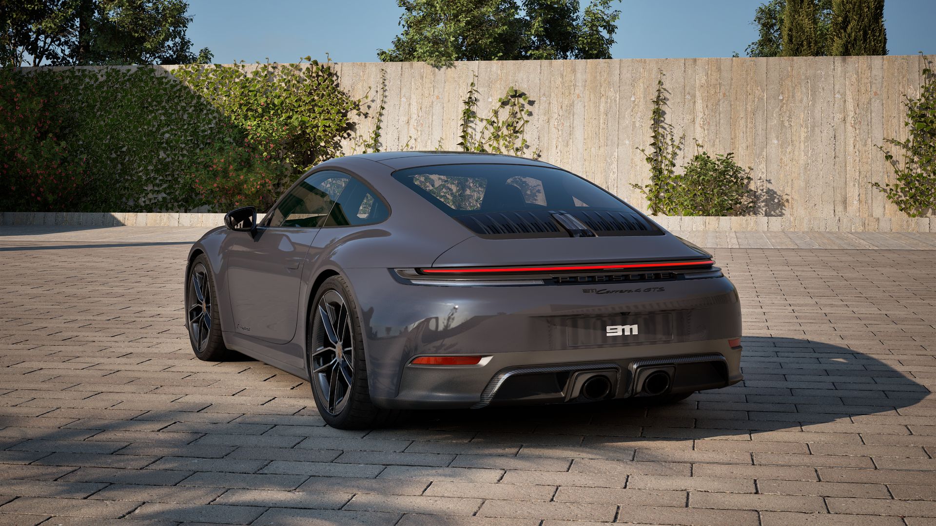 911 Carrera 4 GTS back view