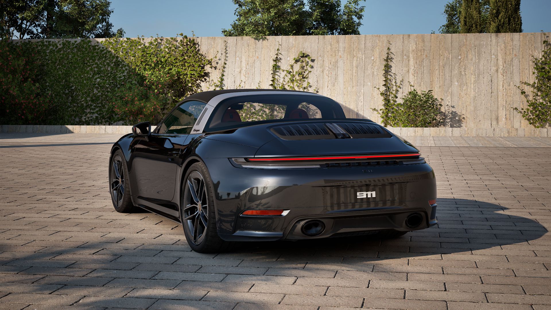 911 Targa 4S back view