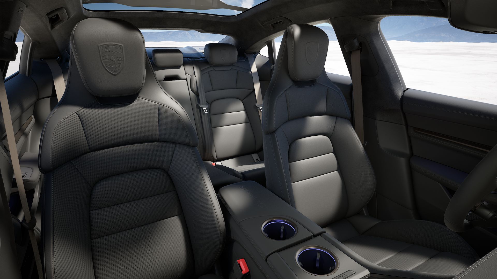 Taycan Turbo S interior view