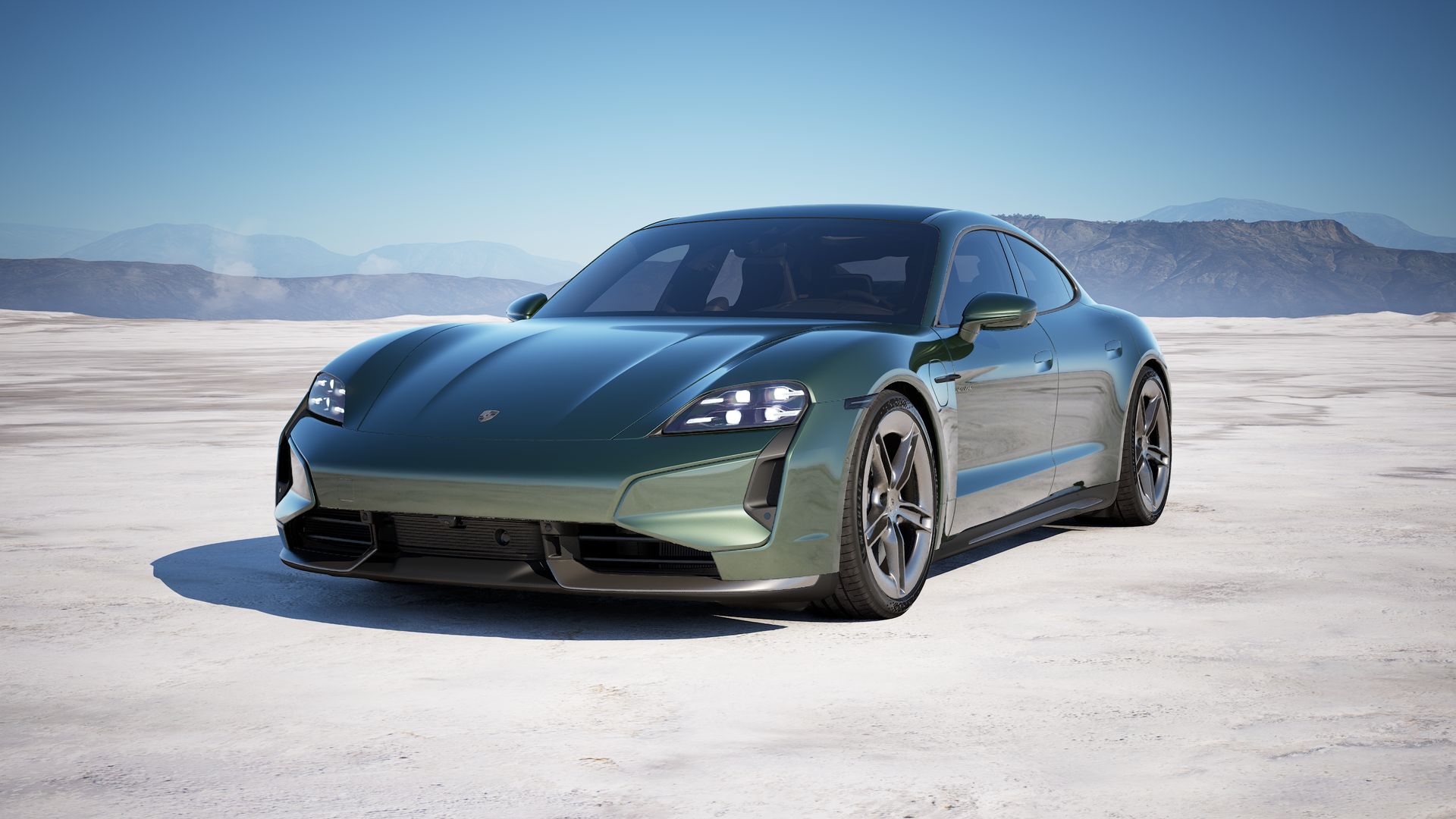 Taycan Turbo S front view