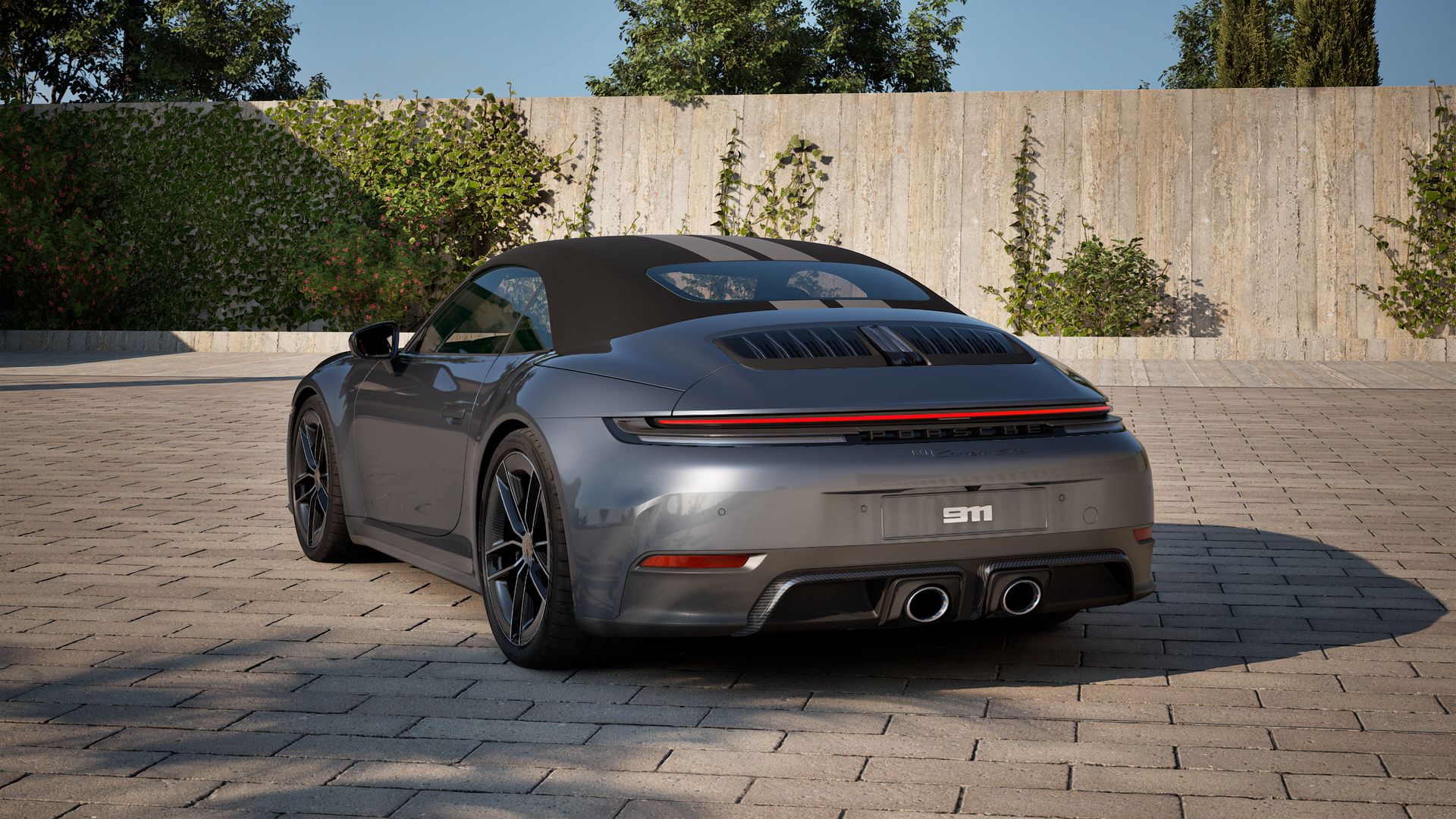 911 Carrera GTS Cabriolet pogled od nazad