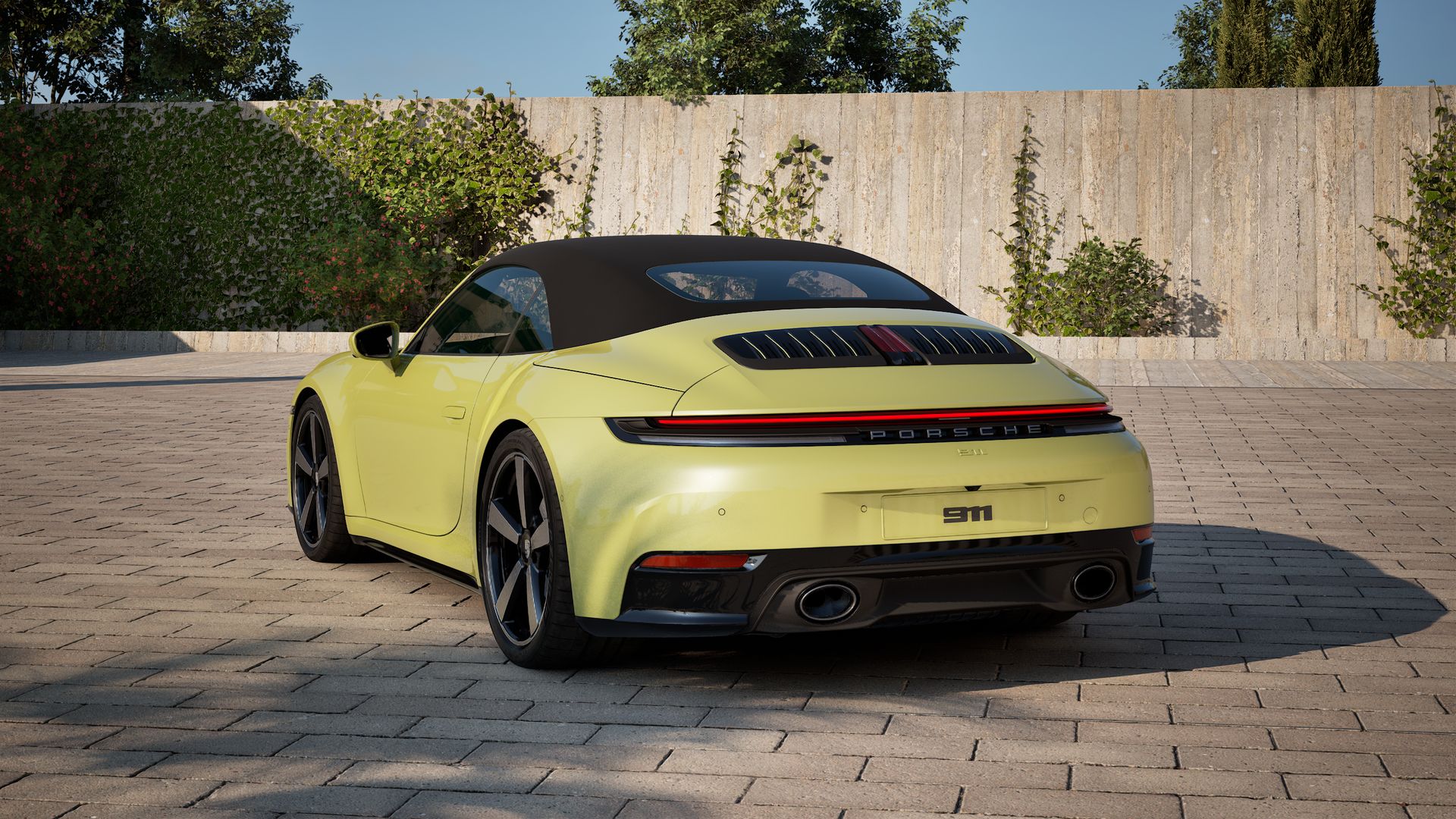 911 Carrera Cabriolet pogled od nazad