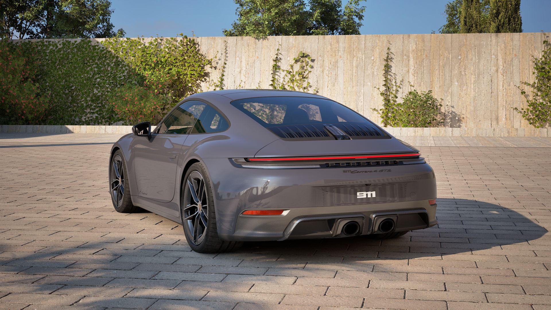 911 Carrera 4 GTS back view