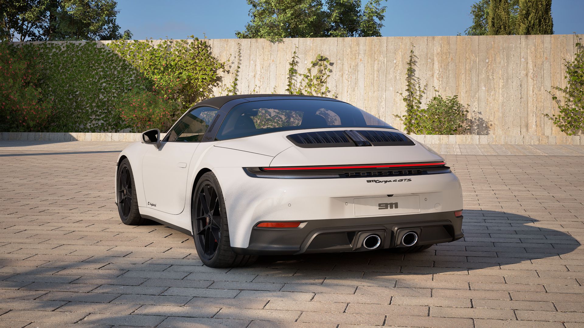 911 Targa 4 GTS back view