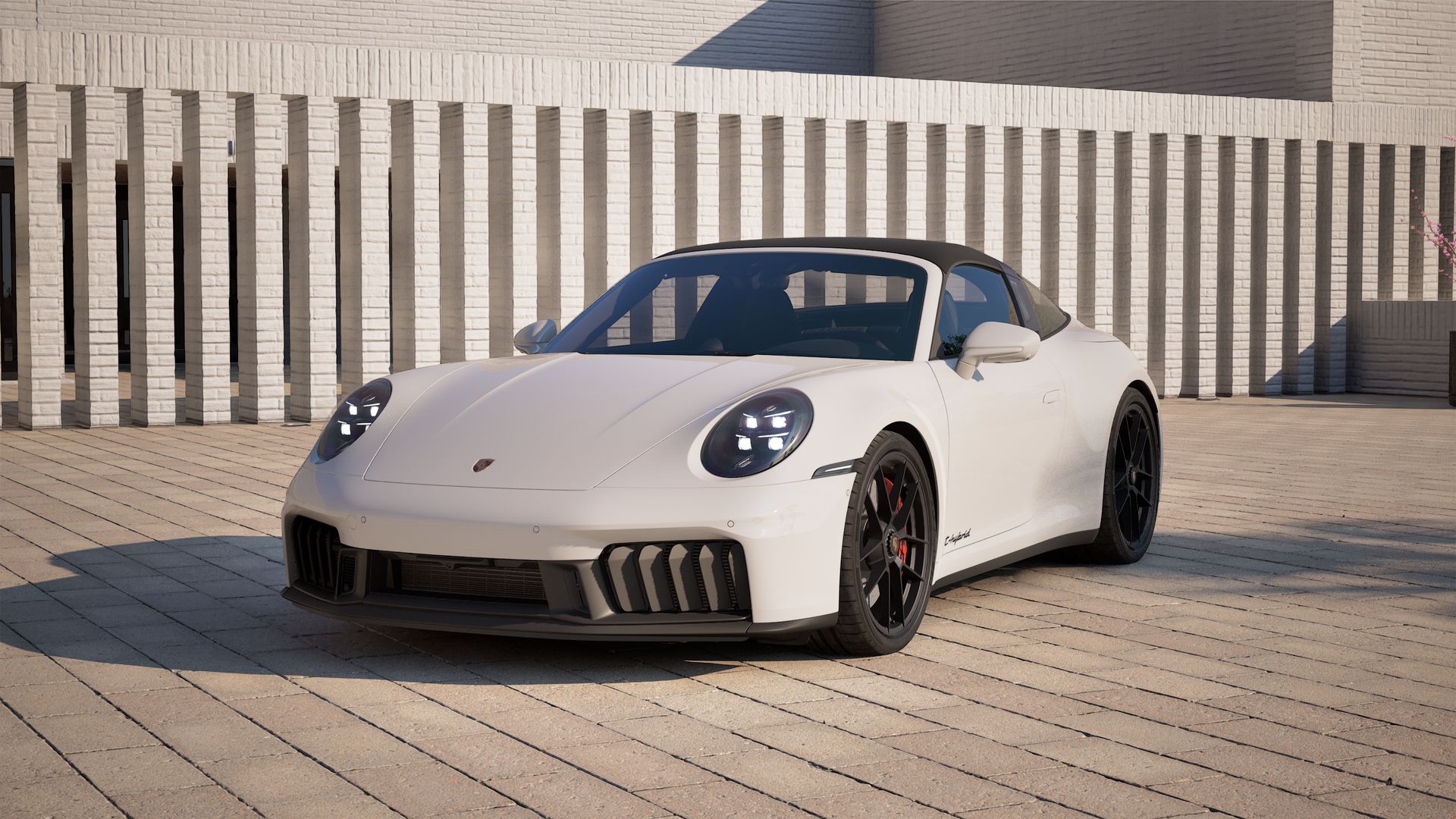 911 Targa 4 GTS front view