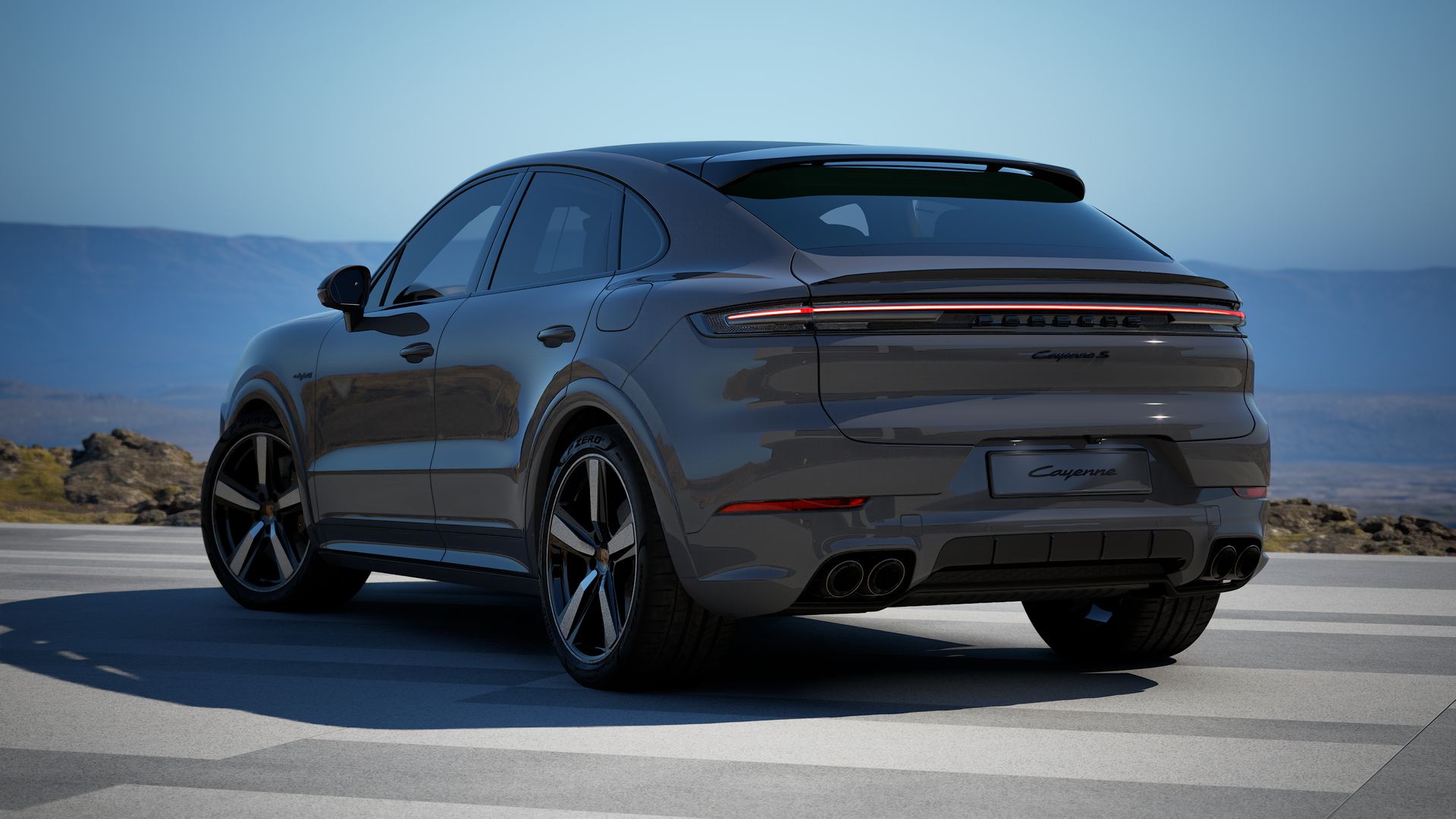 Cayenne S E-Hybrid Coupé back view