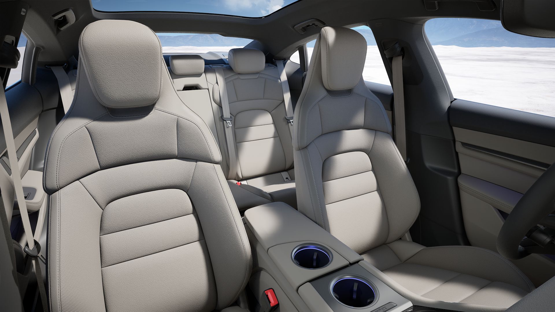 Taycan interior view