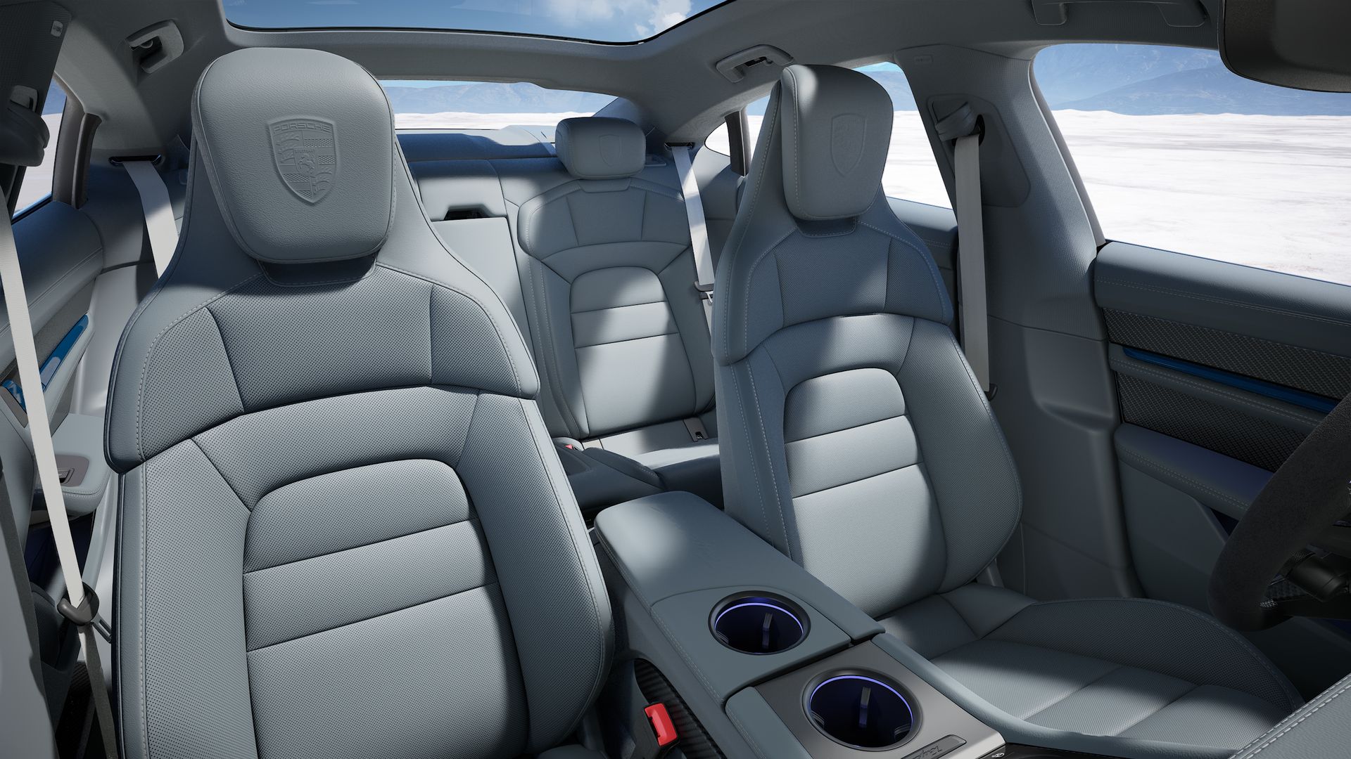 Taycan 4 interior view