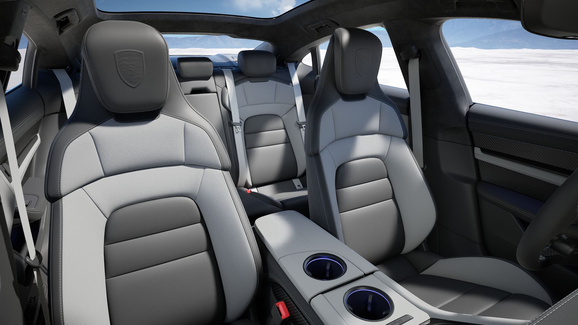 Taycan 4S interior view