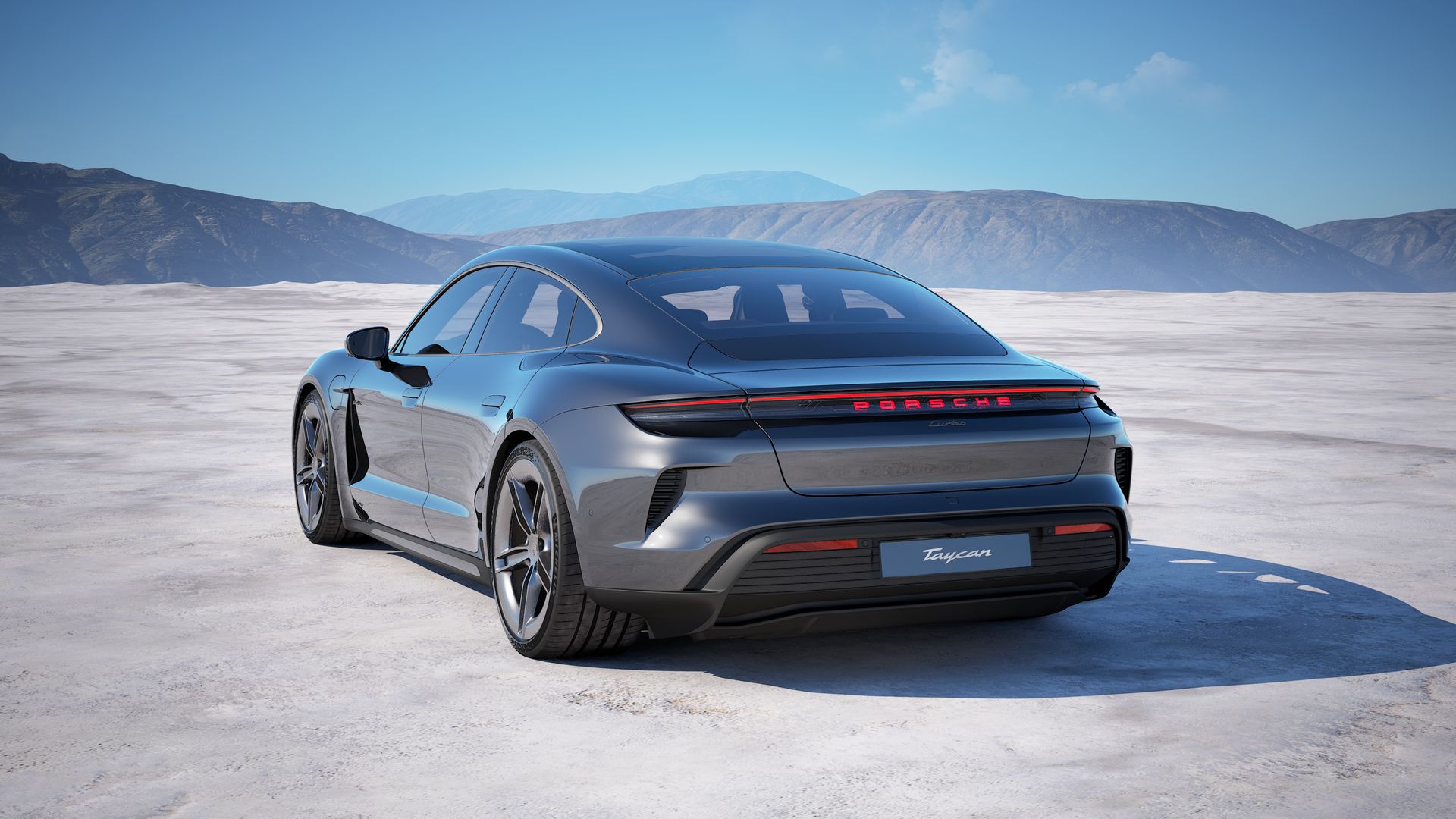 Taycan Turbo back view