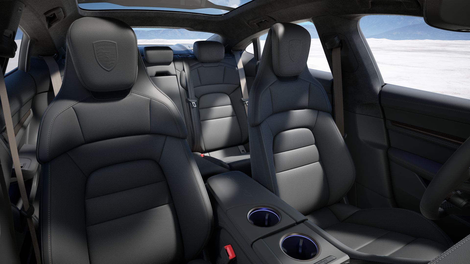 Taycan Turbo S interior view