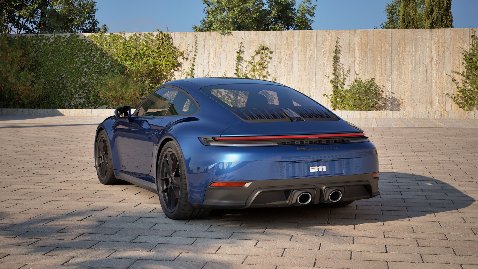 911 Carrera 4 GTS back view