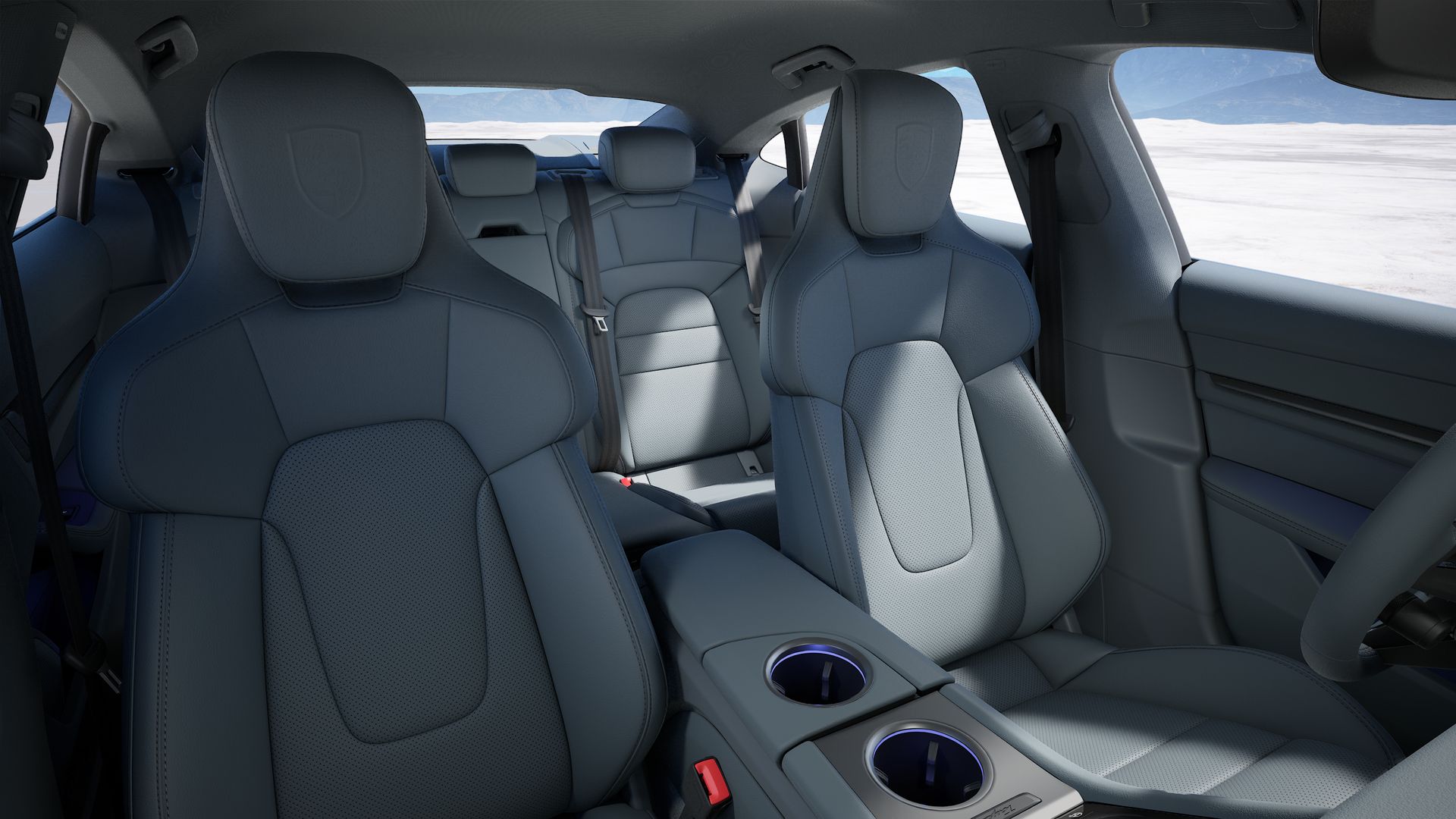 Taycan 4S interior view