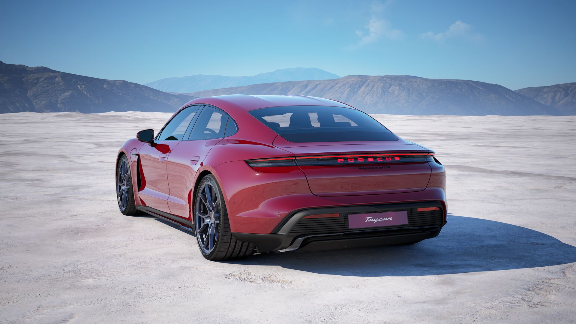 Taycan GTS back view