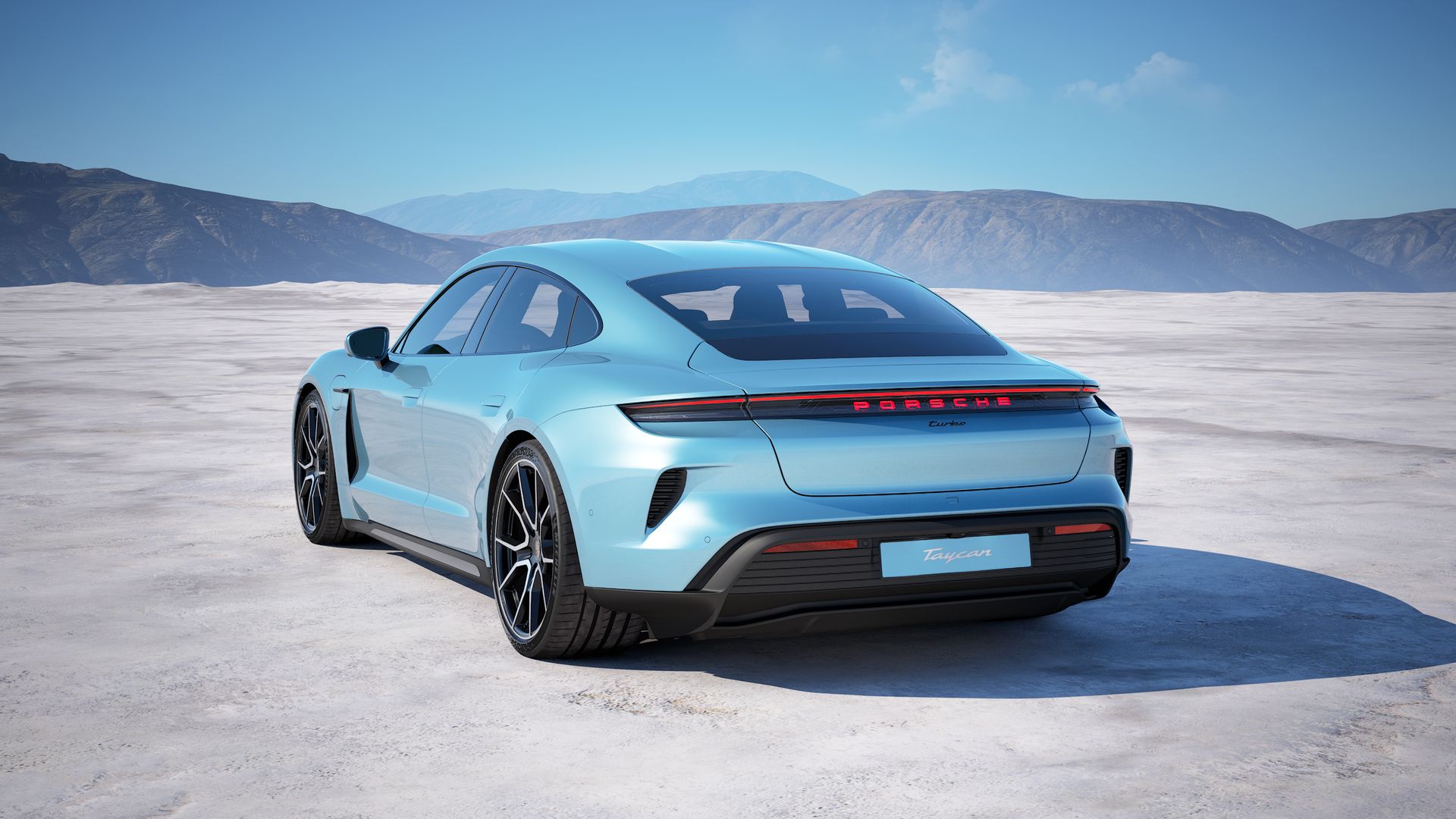 Taycan Turbo back view