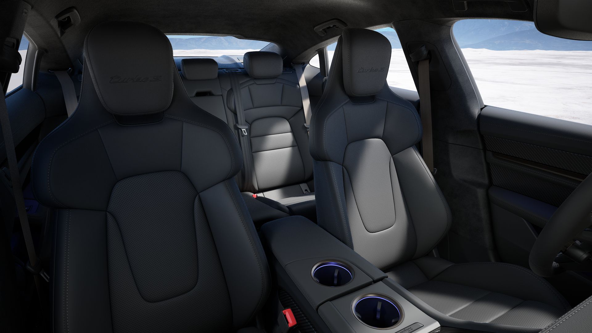 Taycan Turbo S interior view