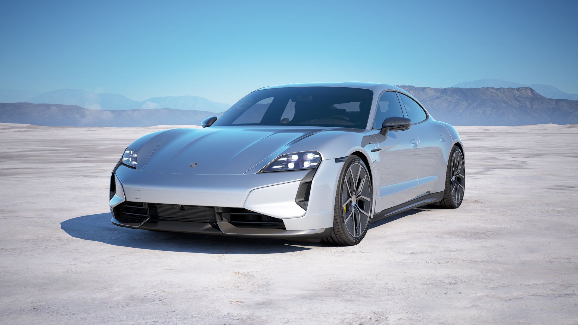 Taycan Turbo S front view
