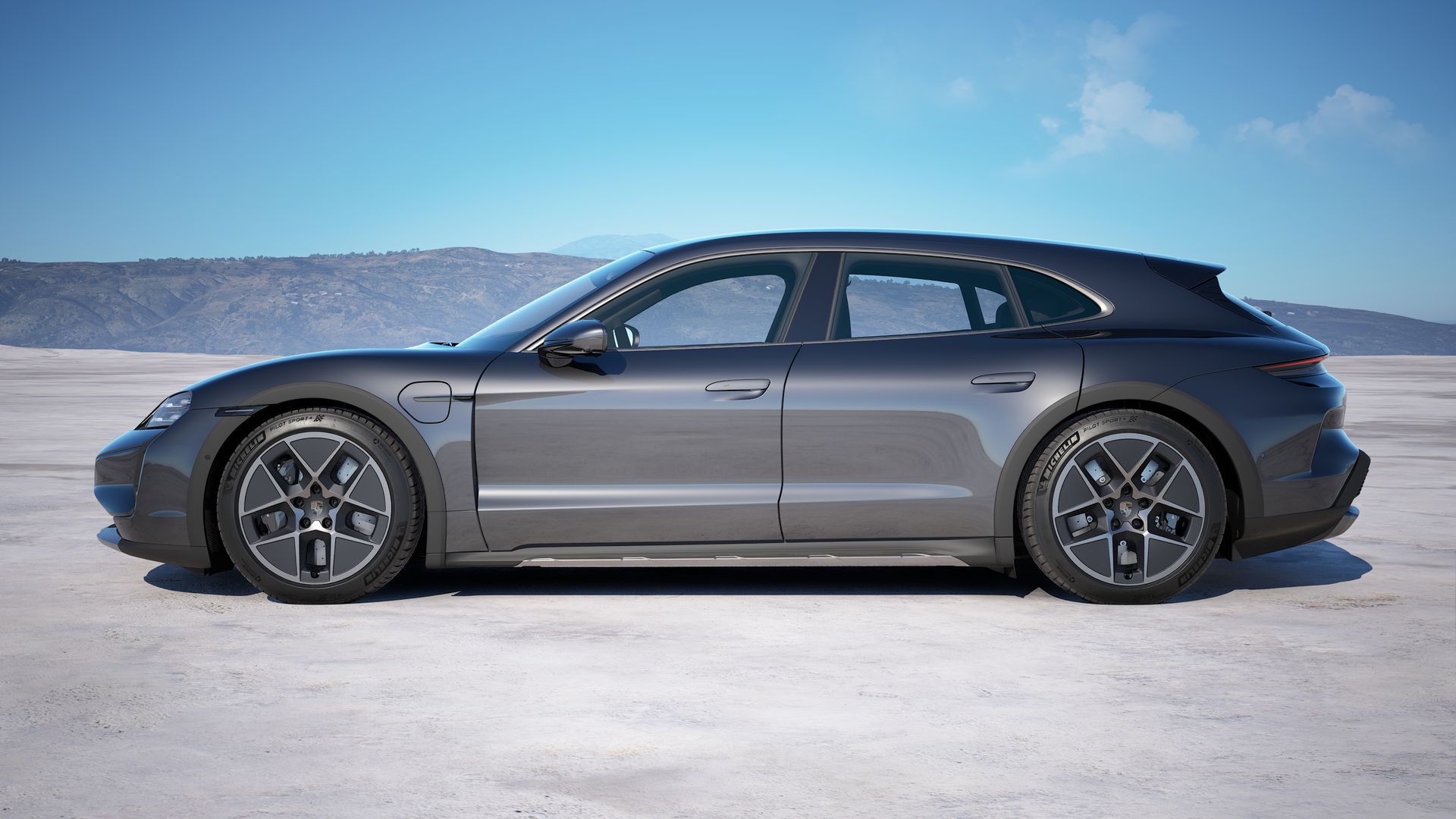 Taycan Turbo Cross Turismo side view